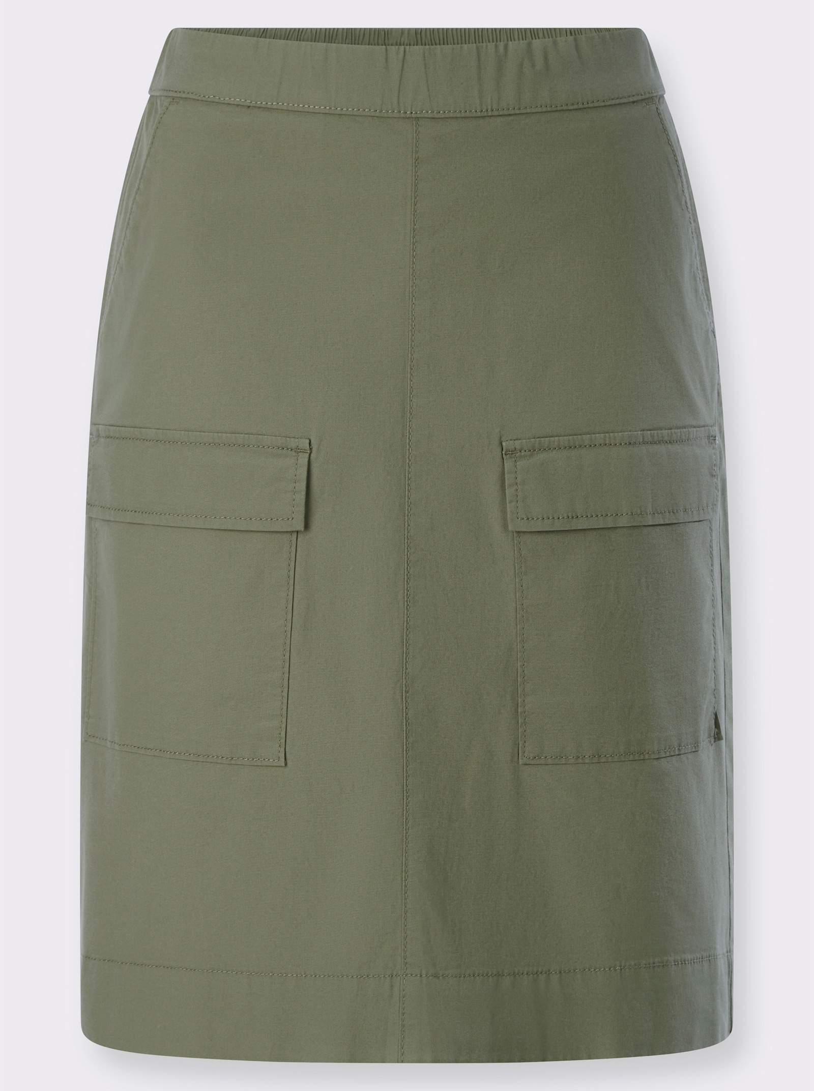 heine Cargorok met elastische band achter - kaki