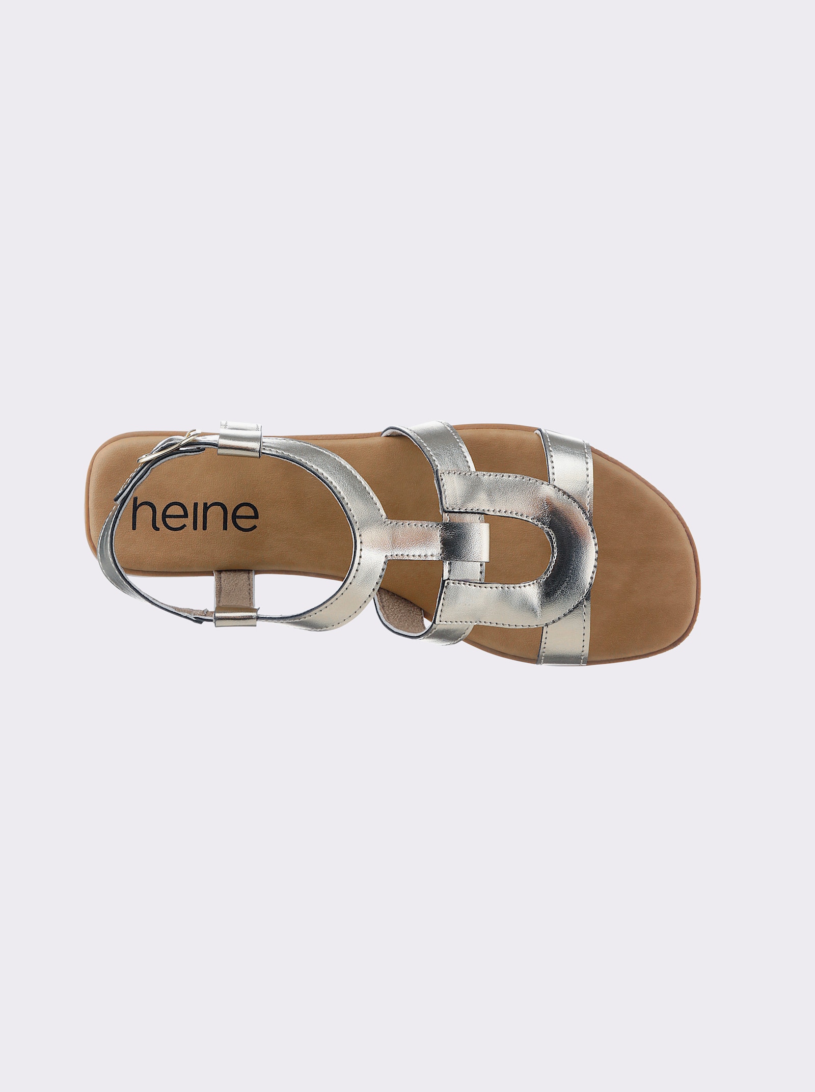 heine sandalen - lichtgoudkleurig