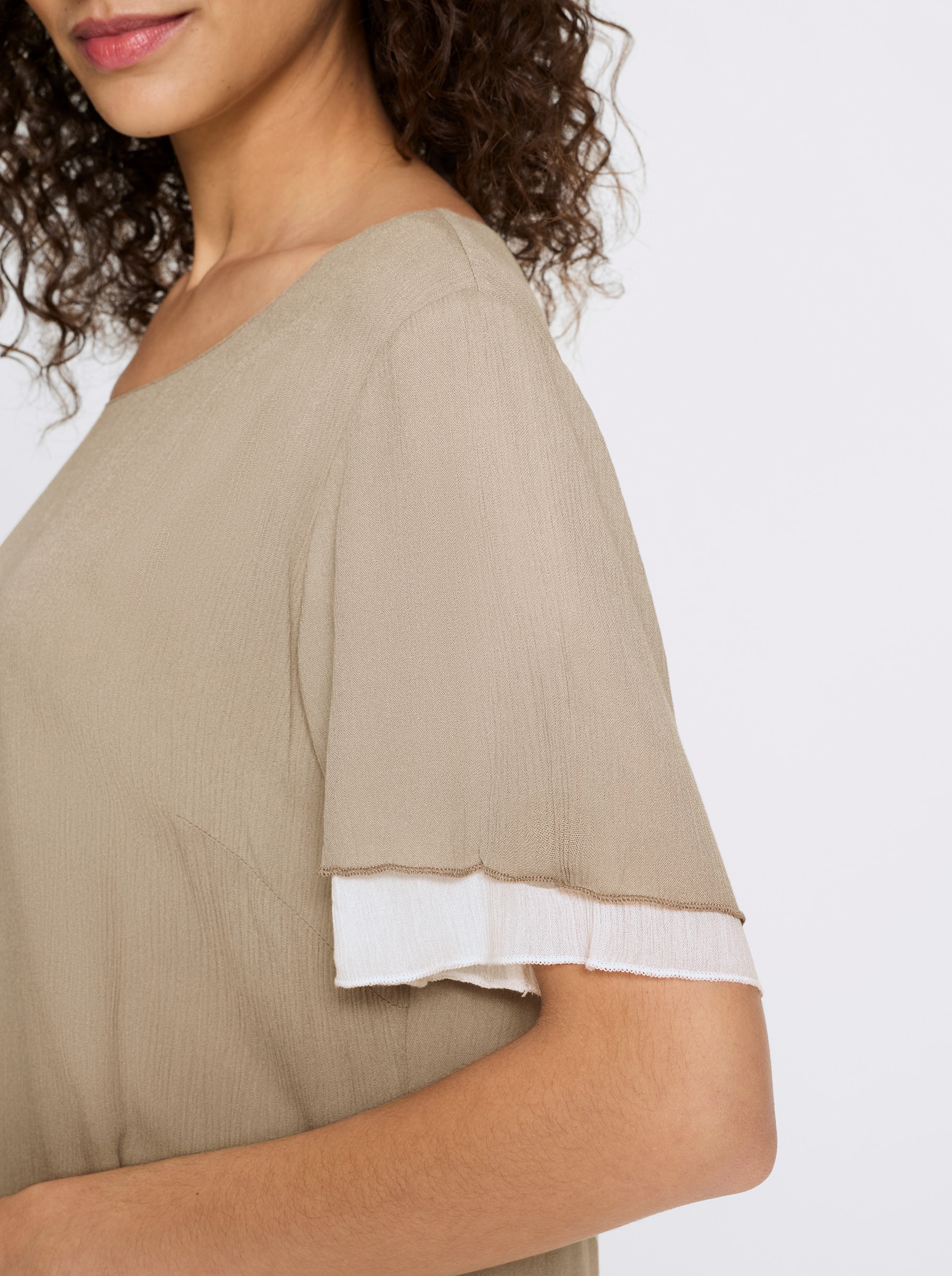 heine Sommerkleid im Lagen-Look - schlamm