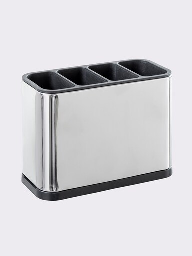 heine home Abtropfkorb - silberfarben-schwarz