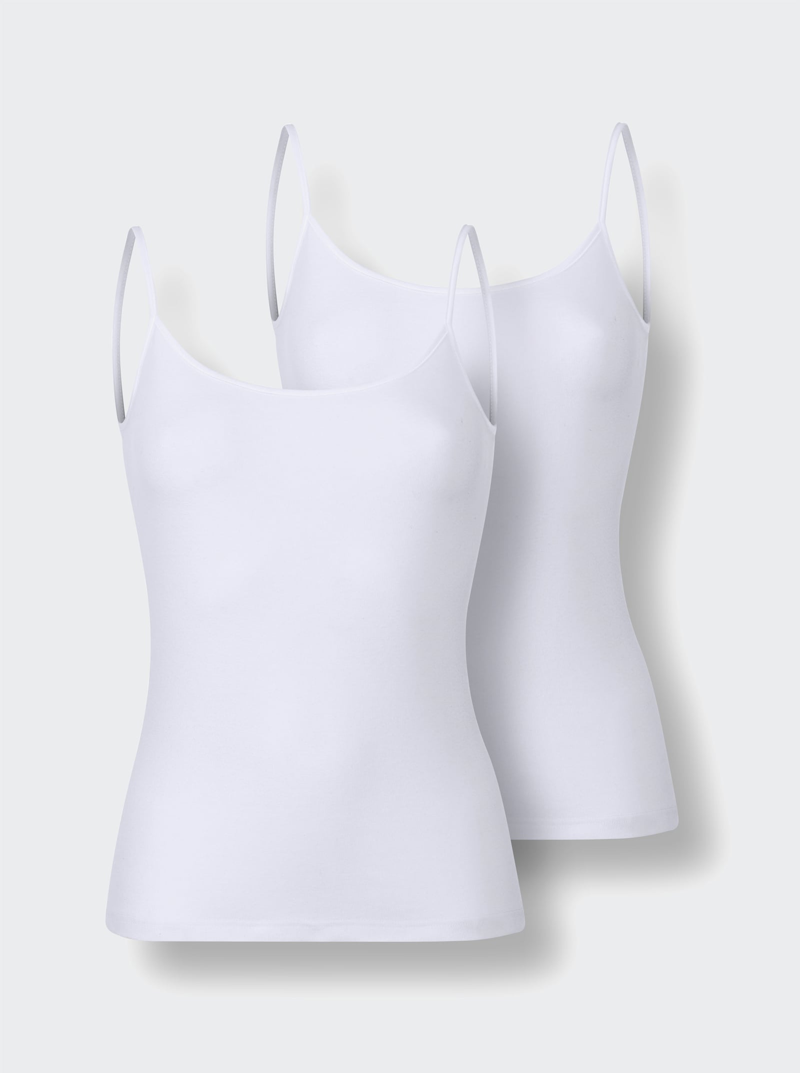 Nina von C. Top s jemným žebrováním - bílá