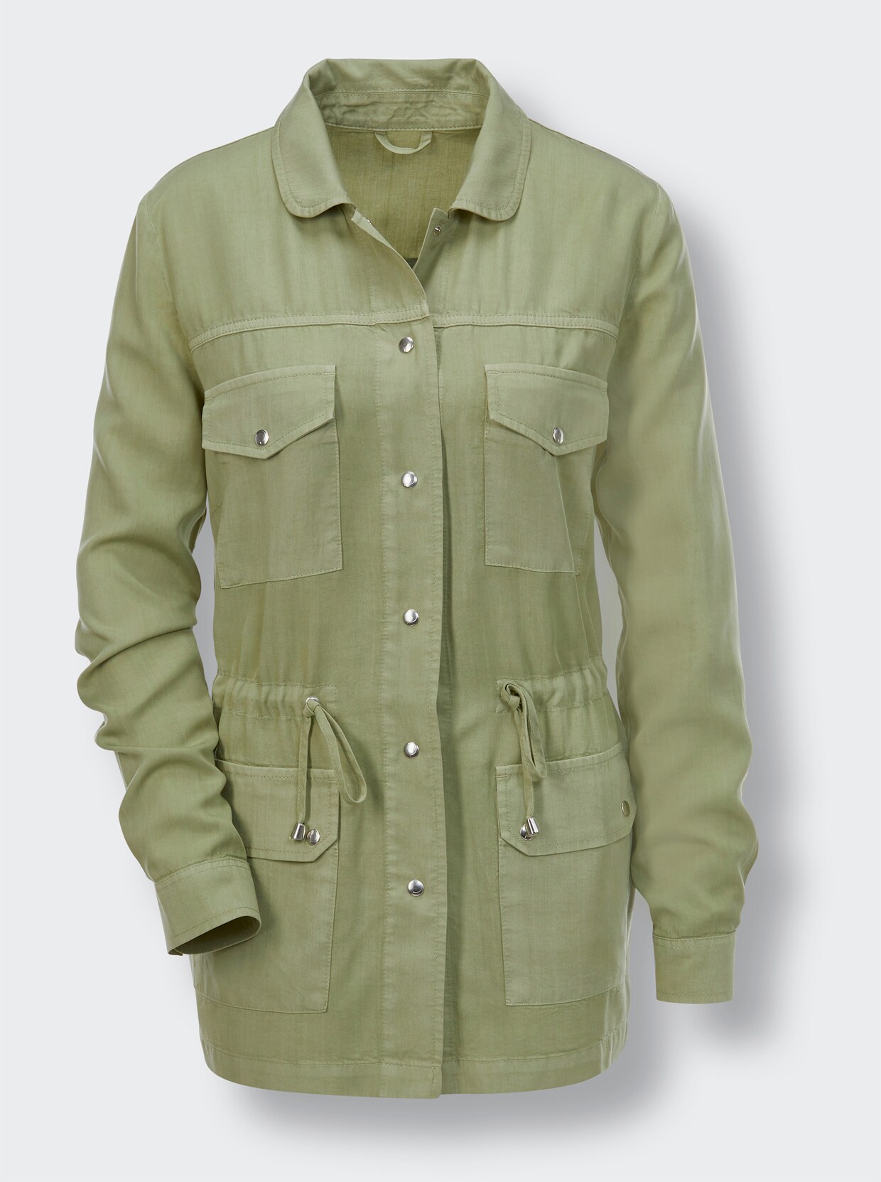 Creation L Premium Lyocell-Blusenblazer - schilf