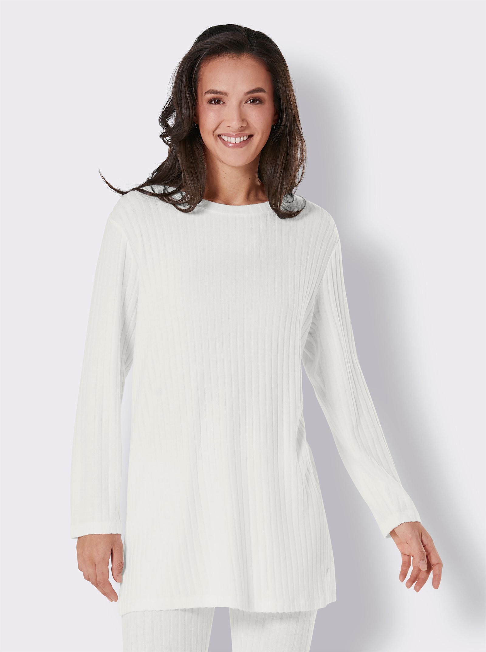 CREATION L PREMIUM Modal-Longshirt - ecru