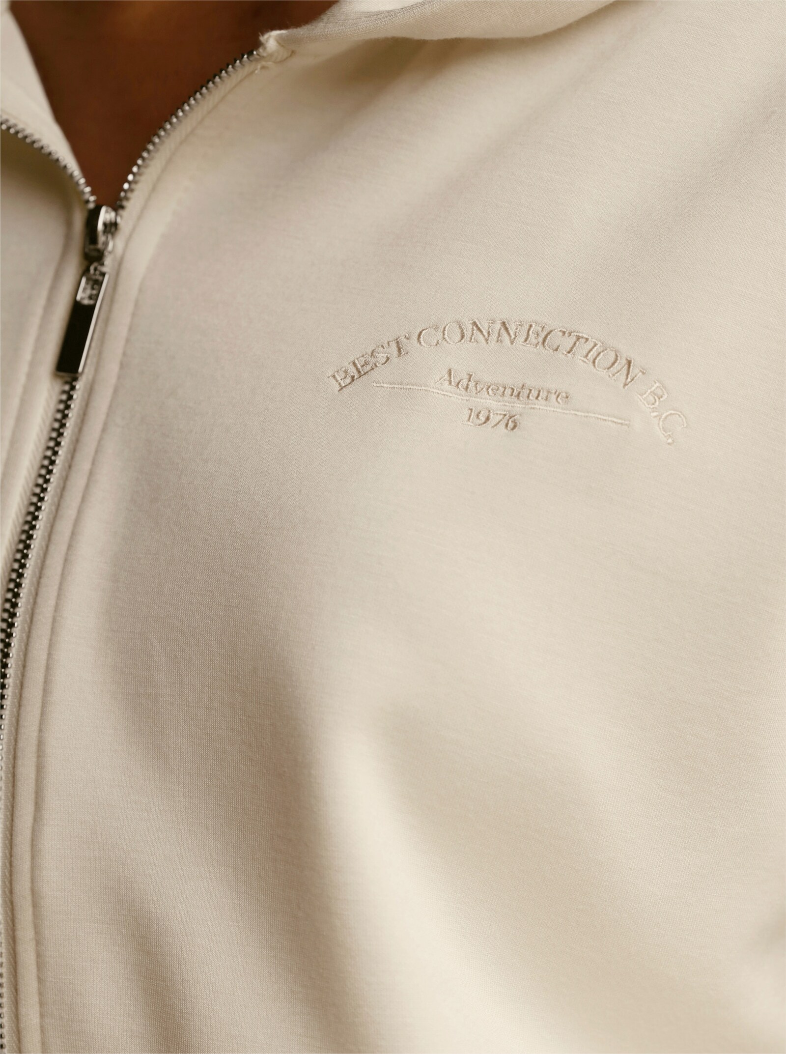 heine Sweatjacke mit Kapuze - champagner