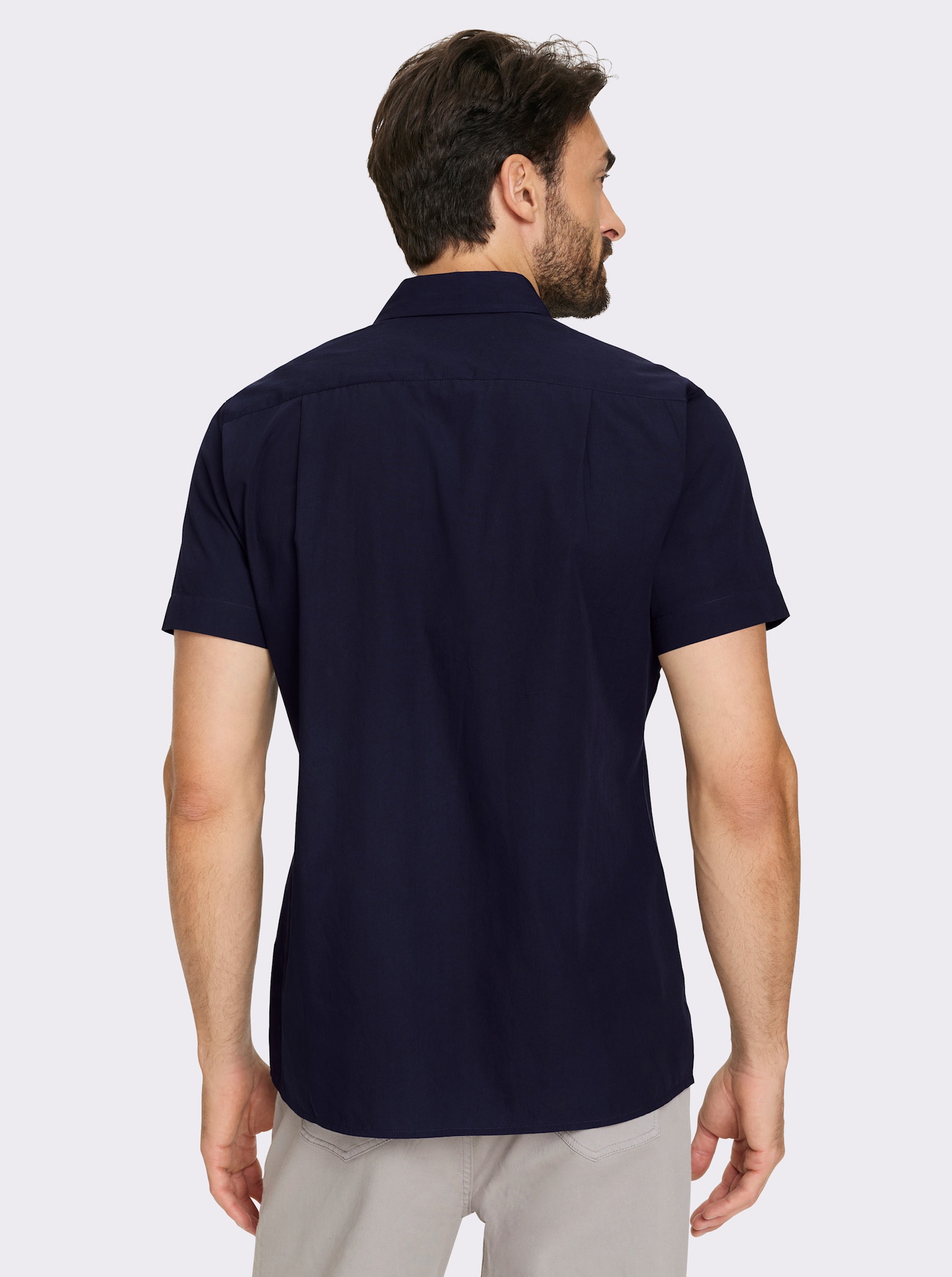 Catamaran Kurzarmhemd mit Pattentaschen - marine
