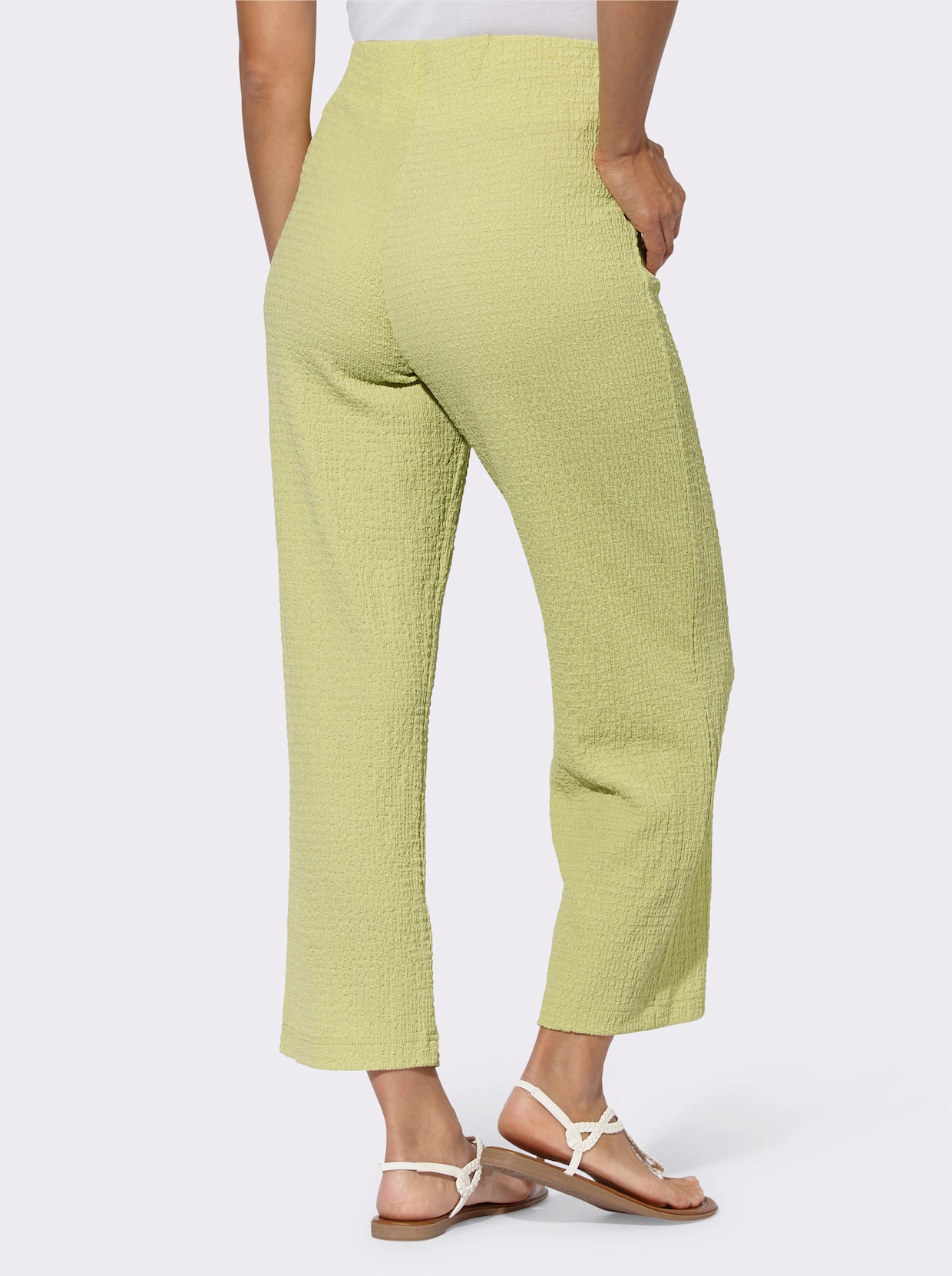 Pantalon en jersey - vert tilleul