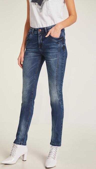 heine Jean skinny - foncé usé