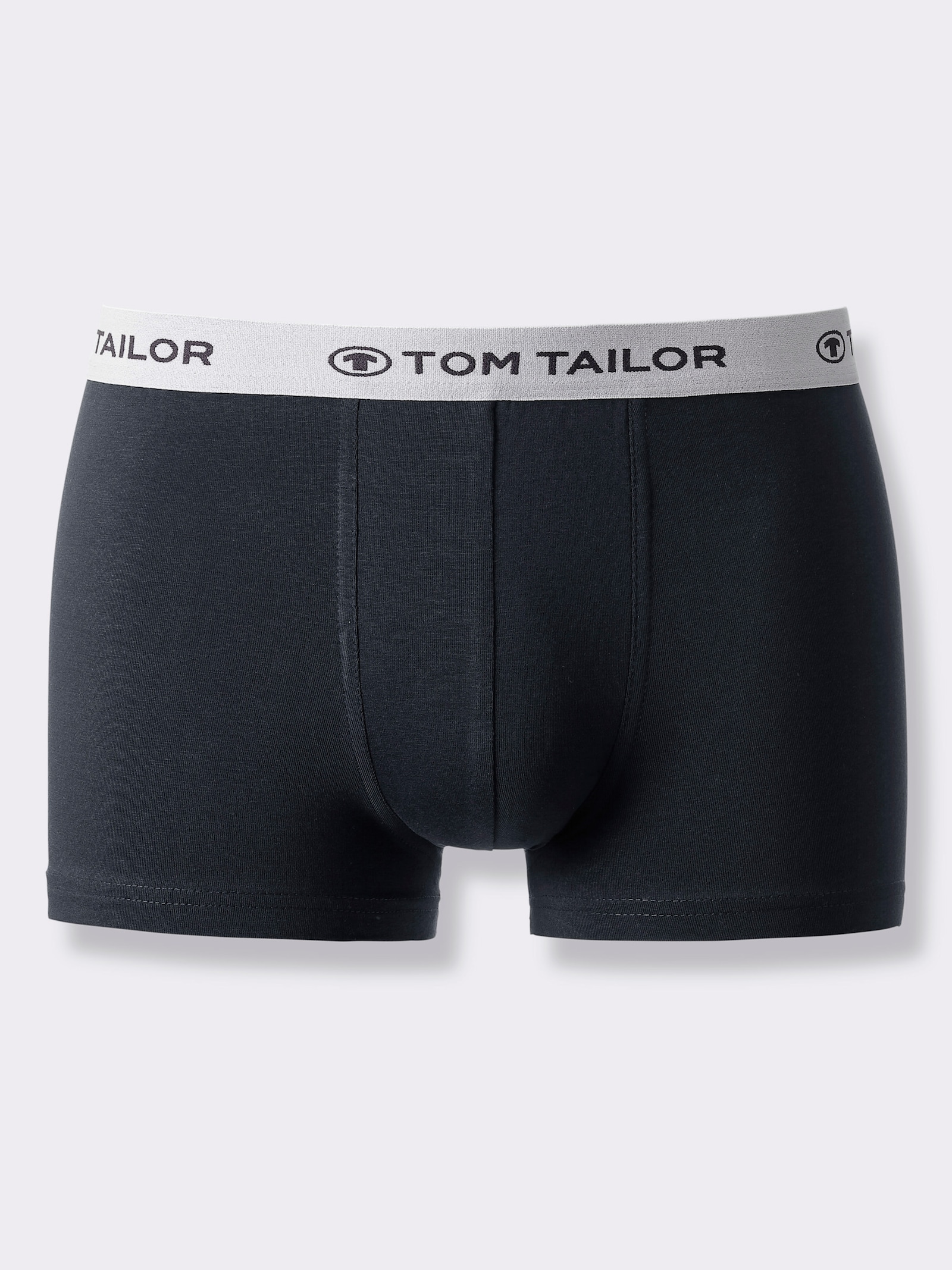 TOM TAILOR Boxerky - černá + antracitová + šedá-melír