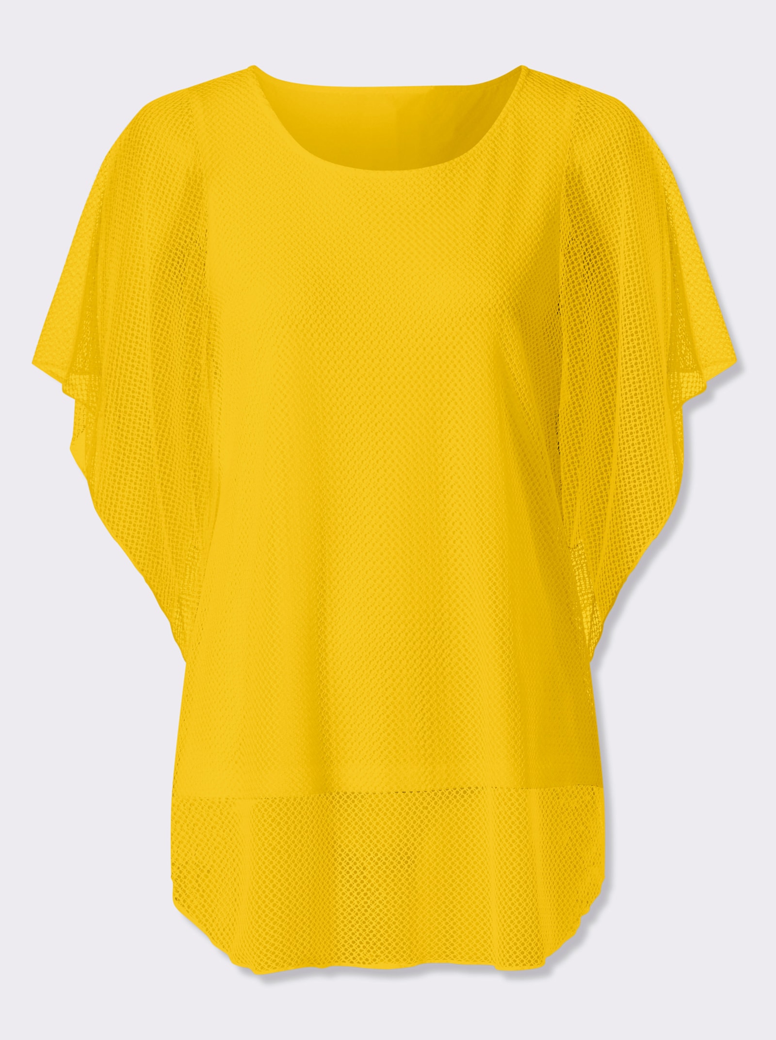 heine Kurzarmshirt im Poncho-Stil - sonnengelb