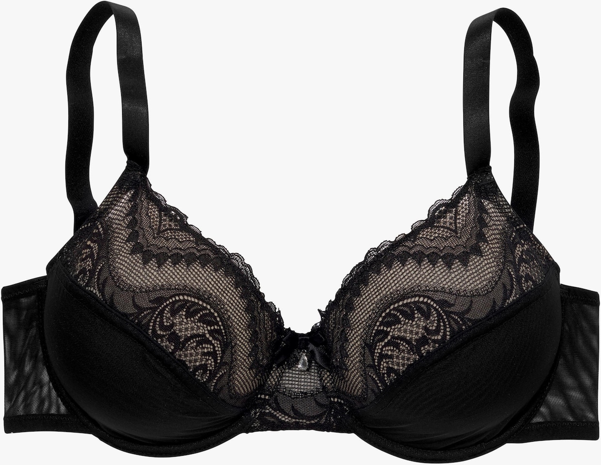 petite fleur gold Beugelbeha - zwart