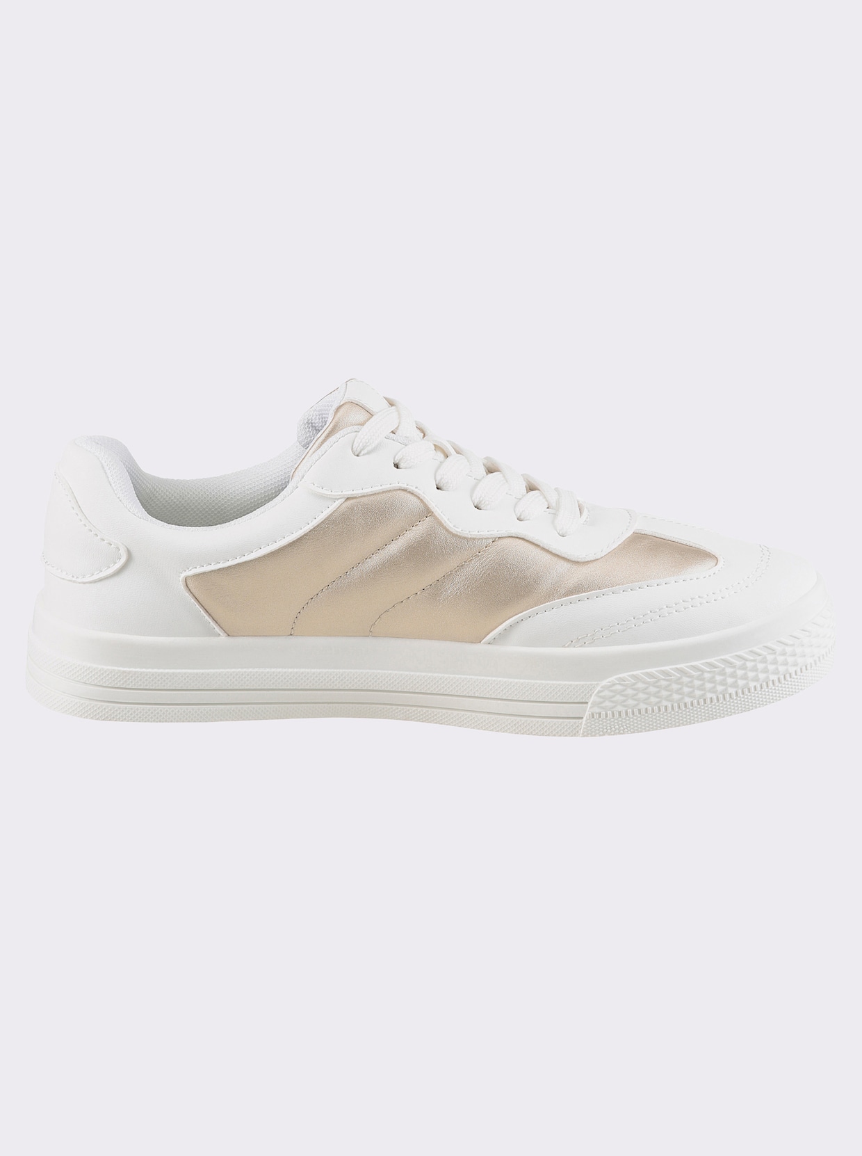 heine Sneaker - wit/bronskleurig