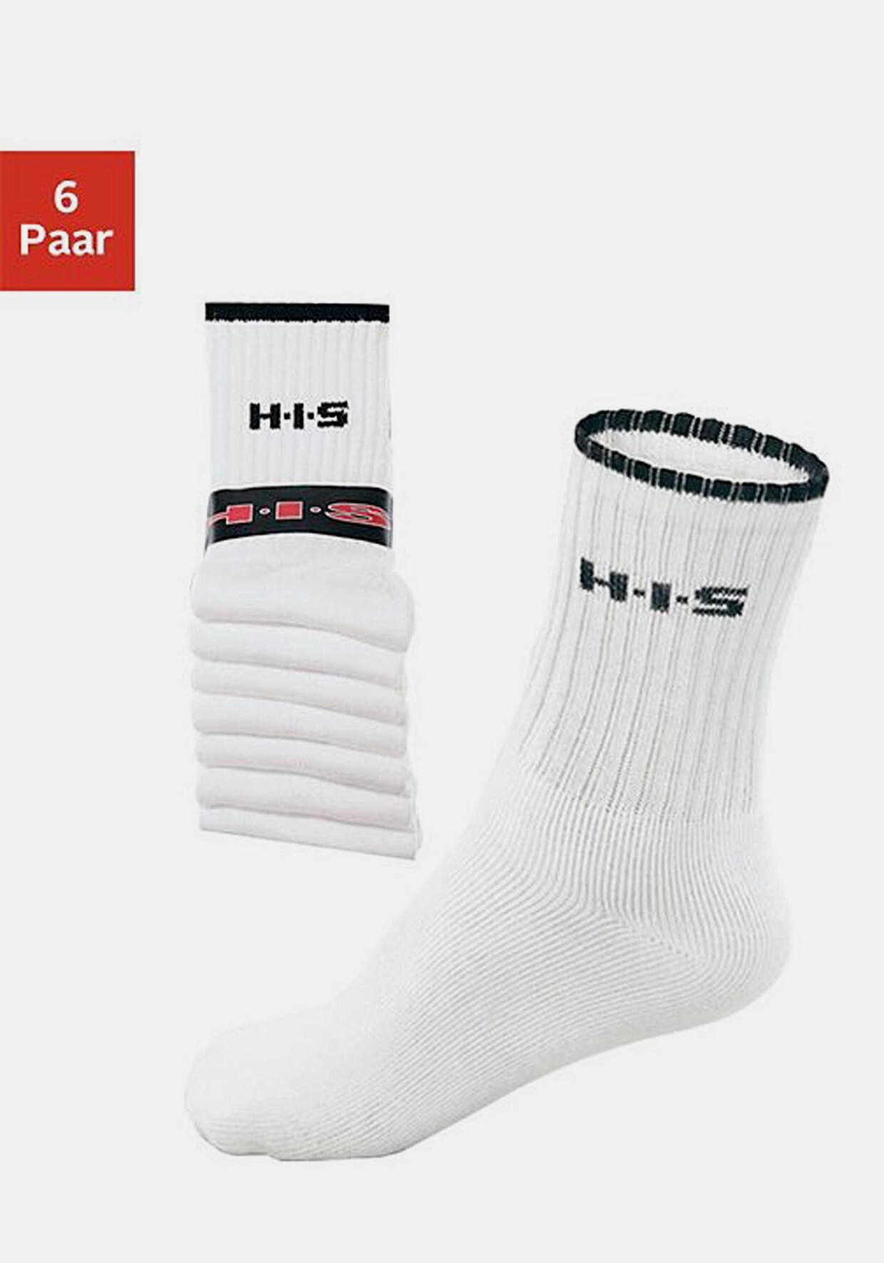 H.I.S Sportsocken - weiß