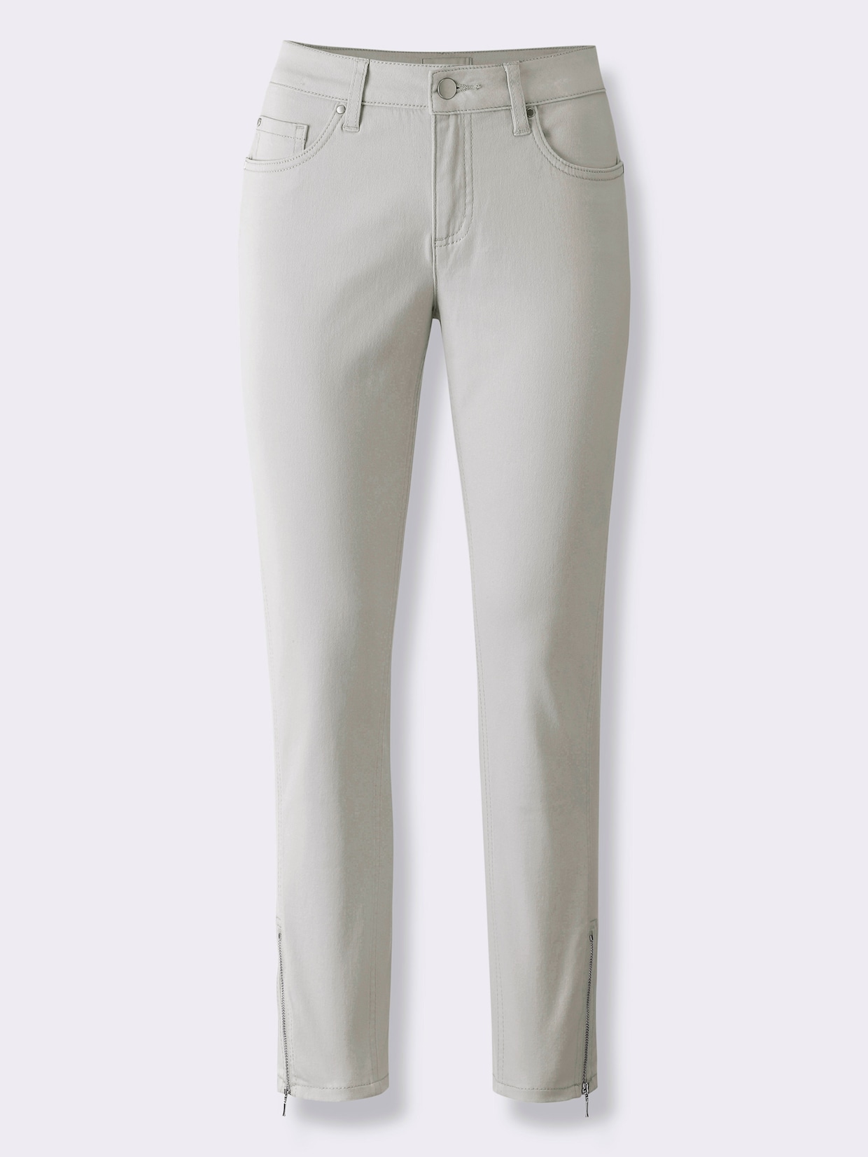 heine 5-Pocket-Hose - hellgrau