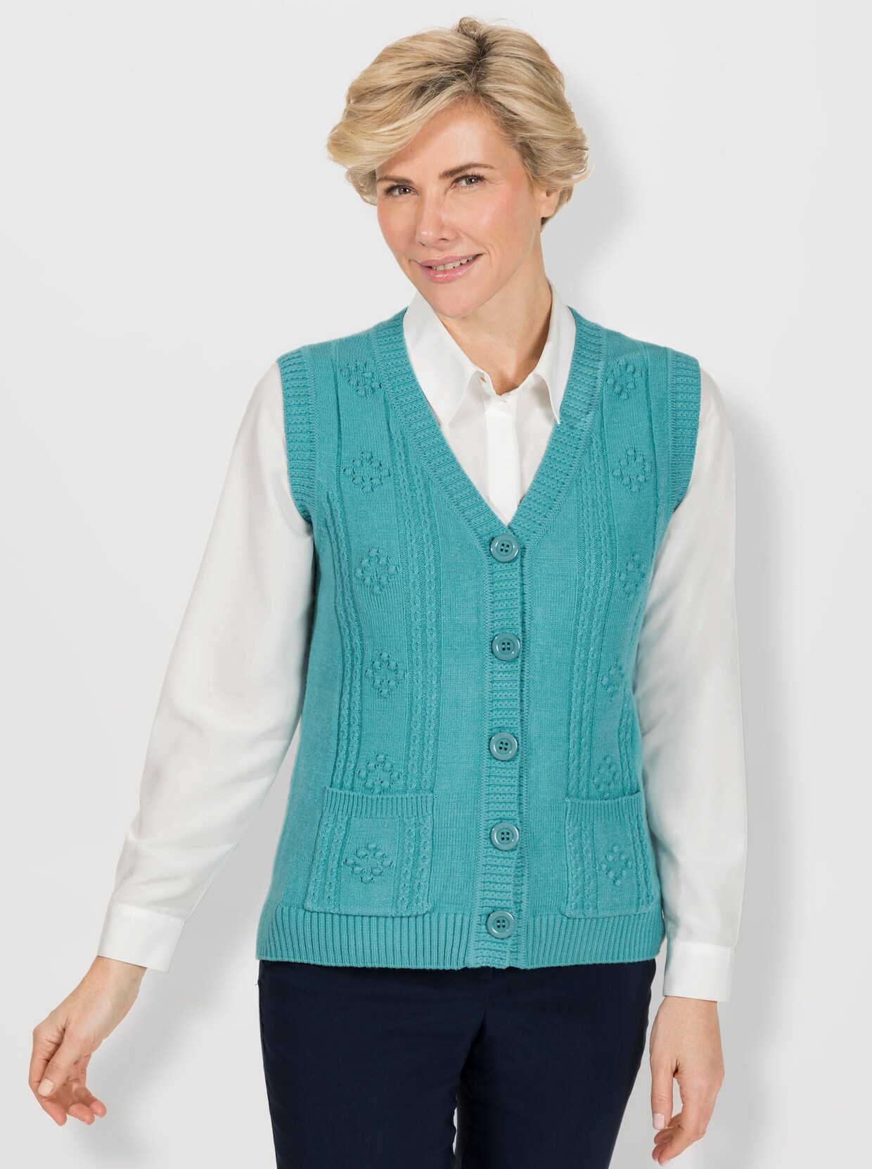 Mouwloos vest - oceaan