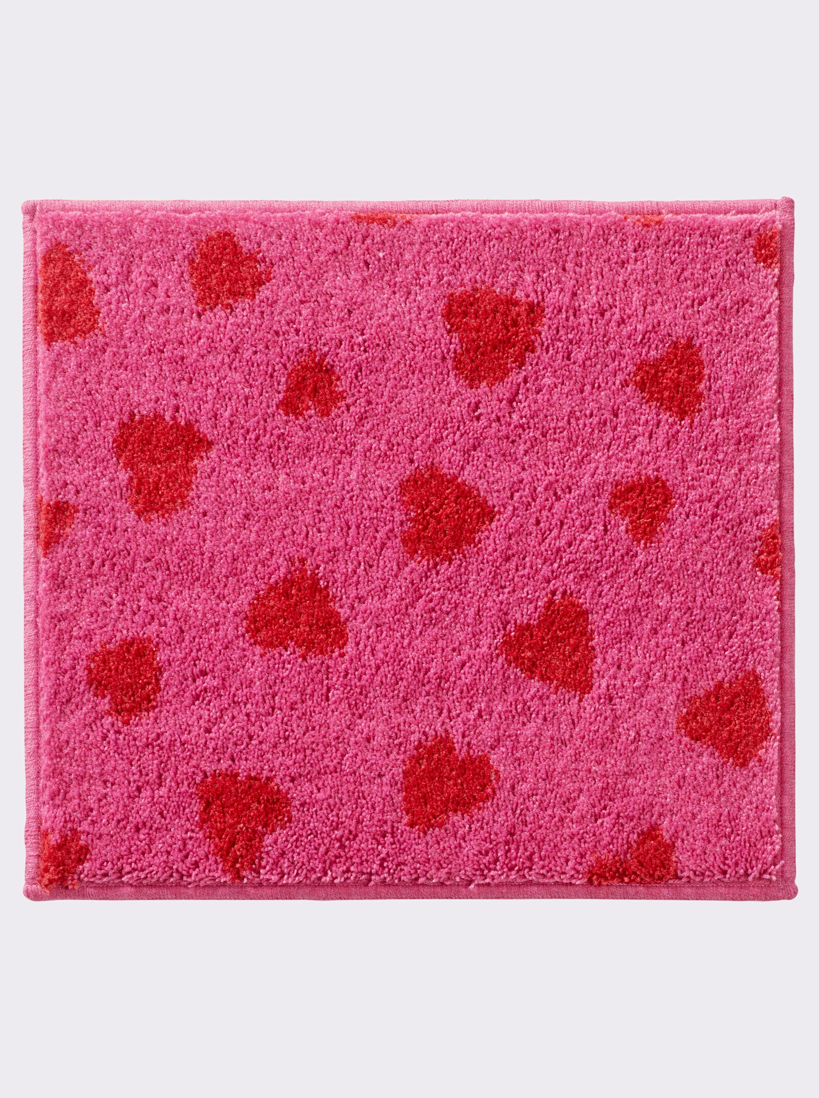 Grund Badematte - pink-rot-gemustert