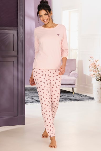 Vivance Dreams Pyjama - rosa-gemustert