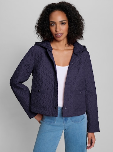 heine Kapuzenjacke mit Steppung - marine