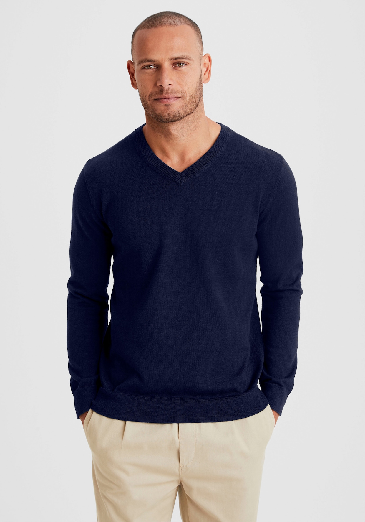 H.I.S Strickpullover - navy