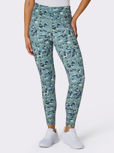 Catamaran Sports Yogaleggings mit breitem Bund - pistazie-gemustert