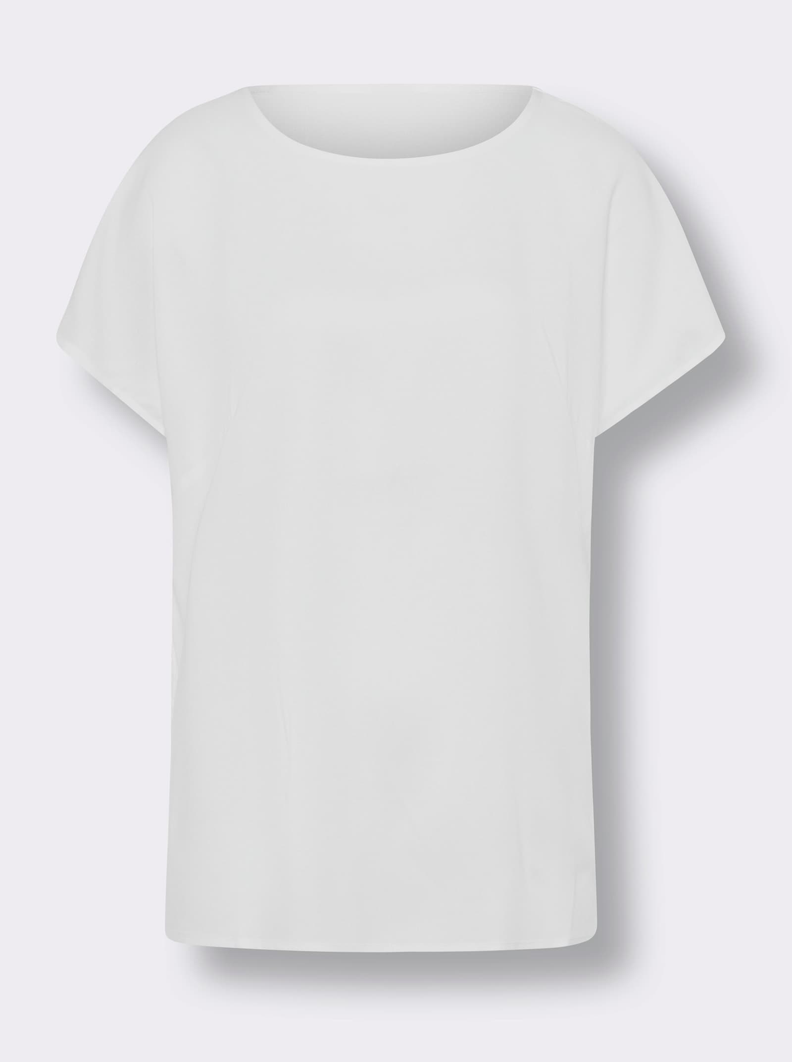 heine Blouse met korte mouwen van viscose - ecru