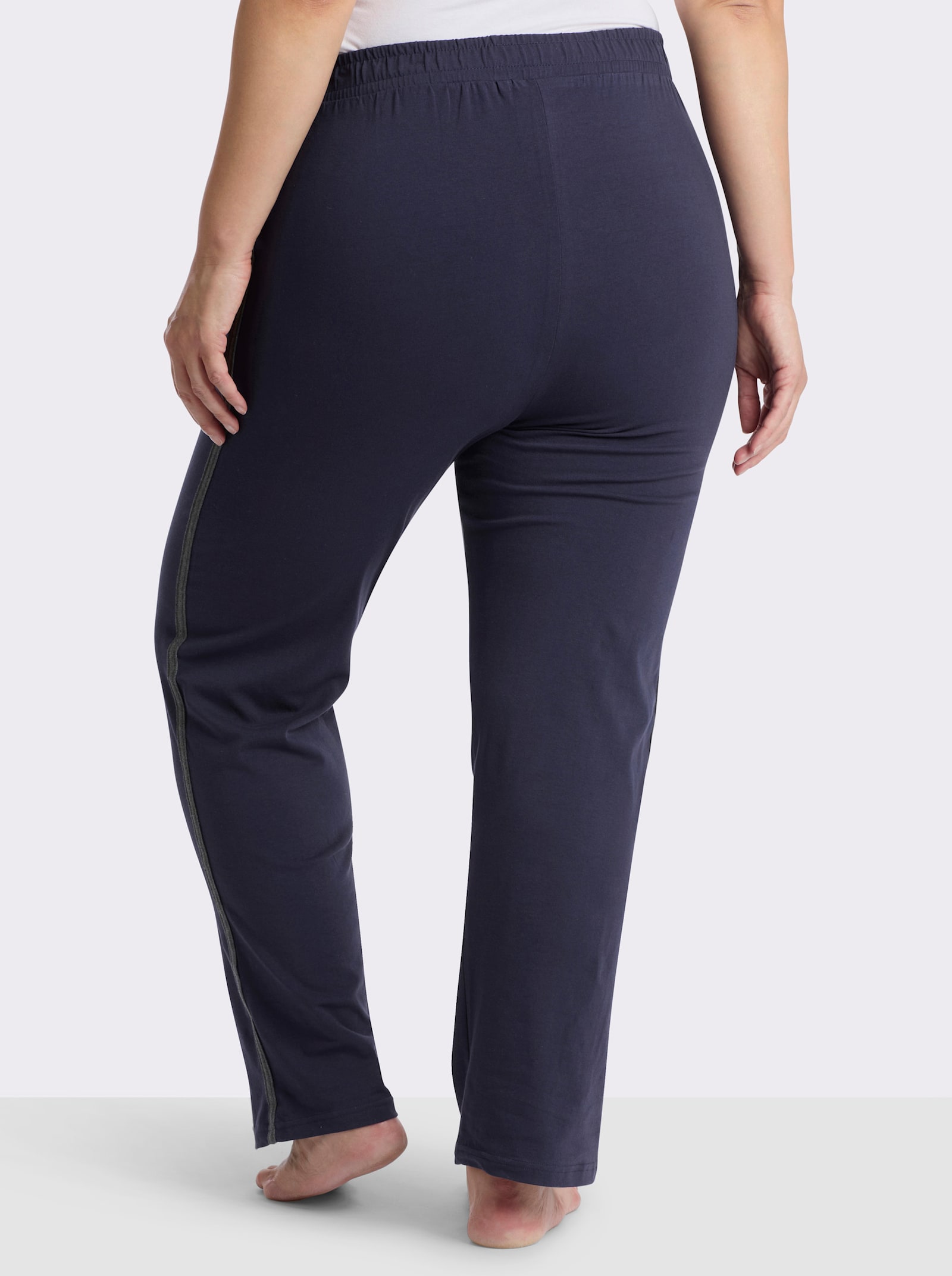 feel good Hose - marine + anthrazit-meliert