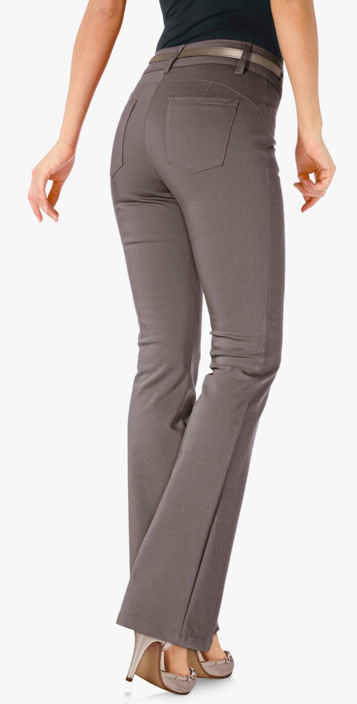 heine Pantalon effet ventre plat - taupe