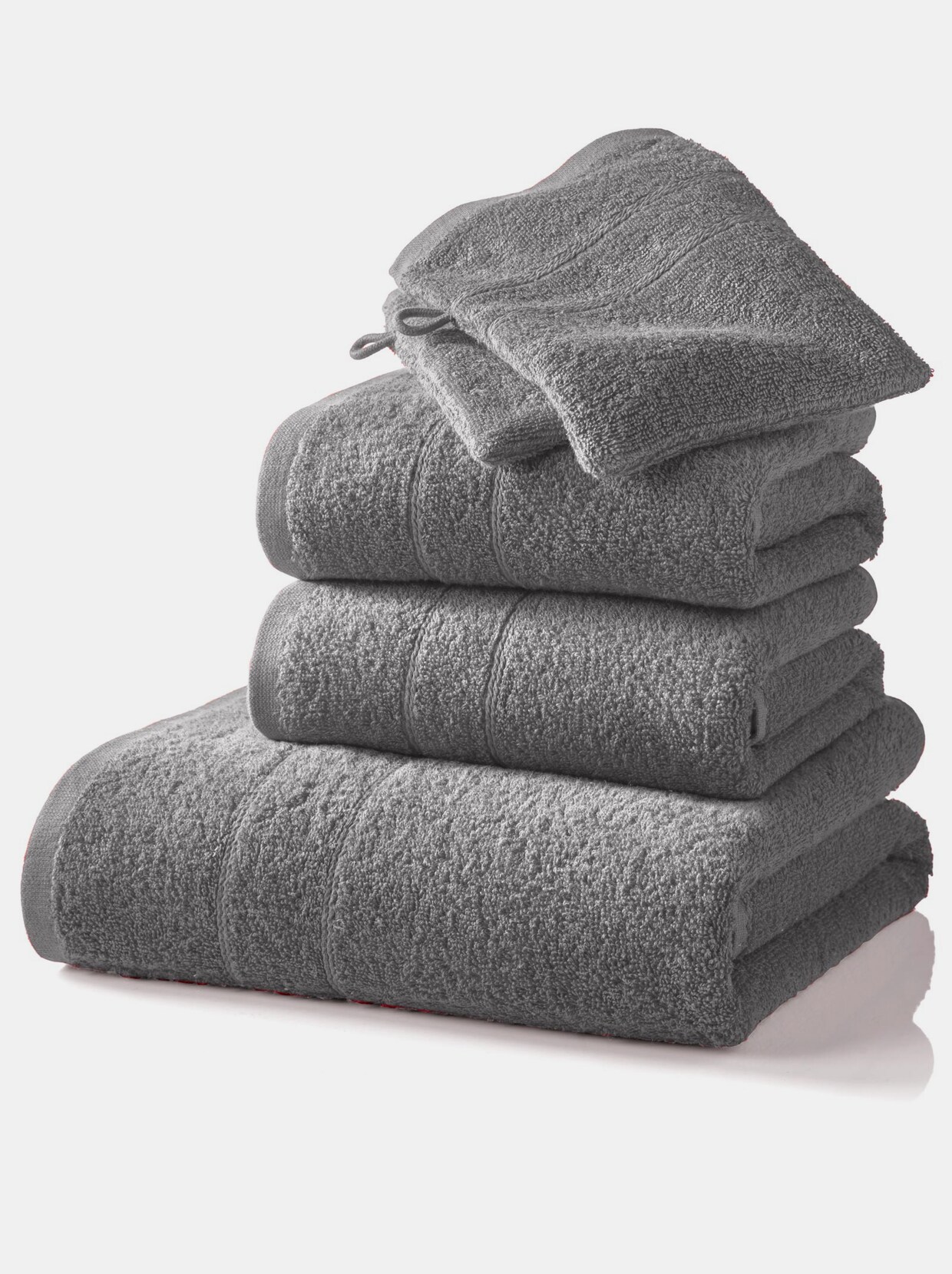 wäschepur Handdoeken - steengrijs