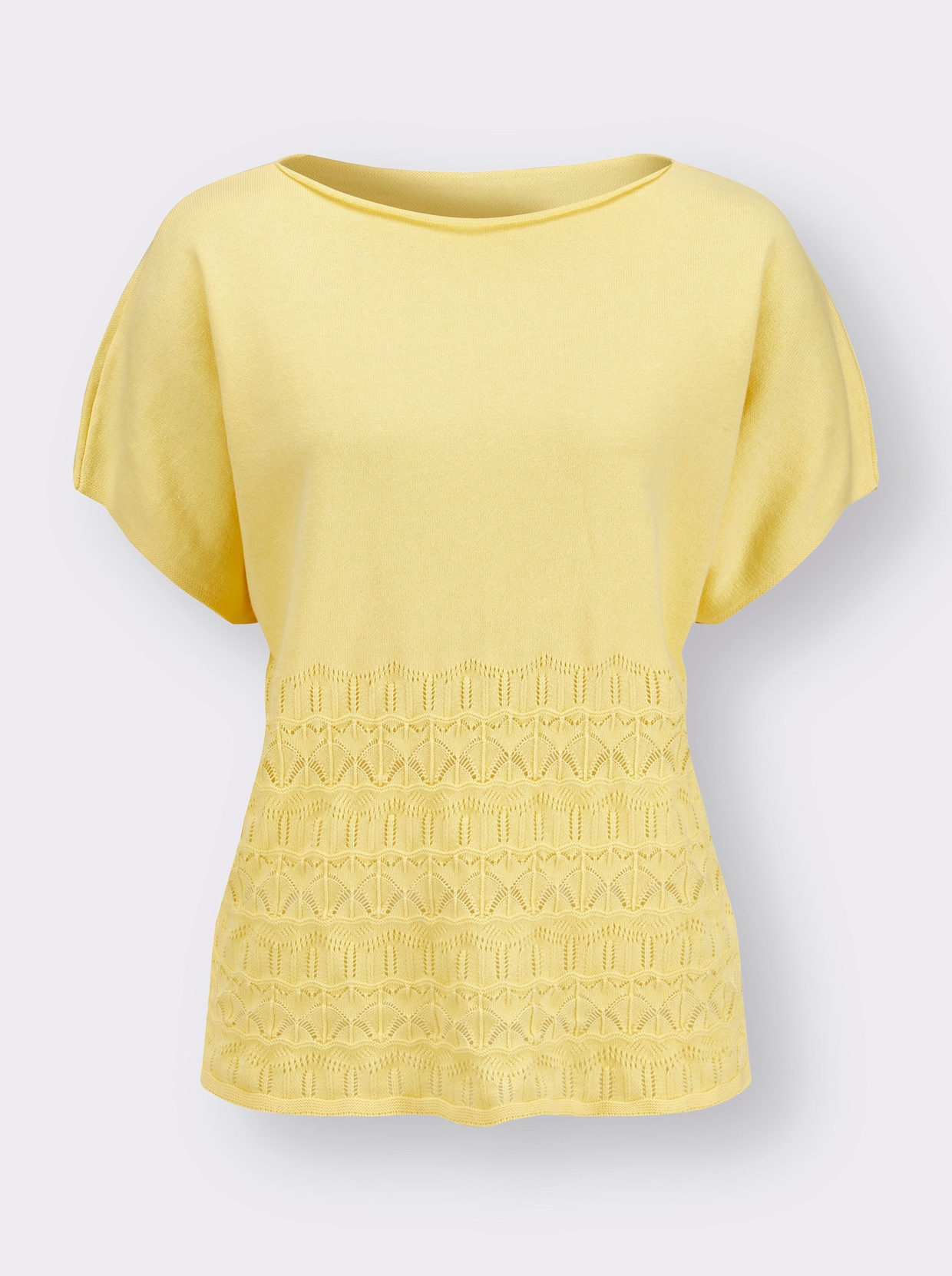 Pullover met korte mouwen - citroen