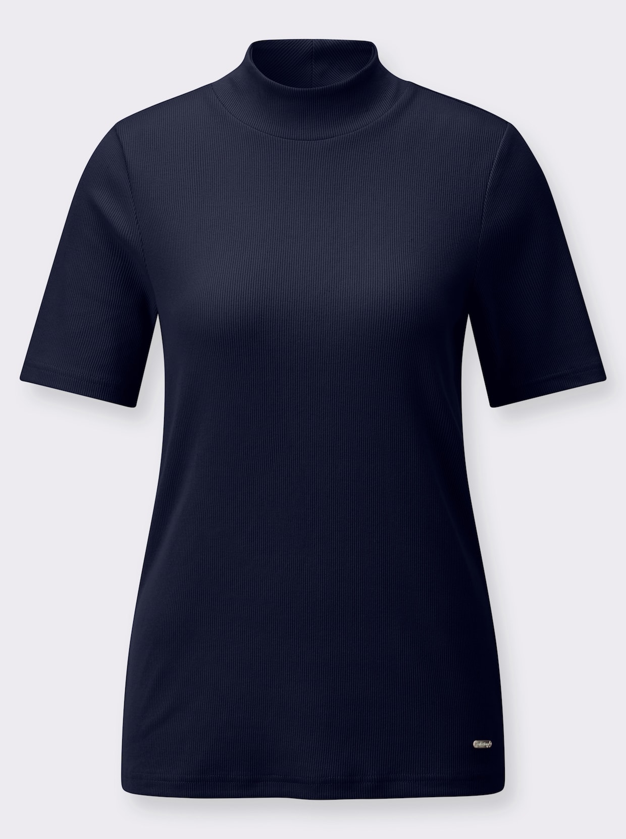 Stehkragenshirt - marine
