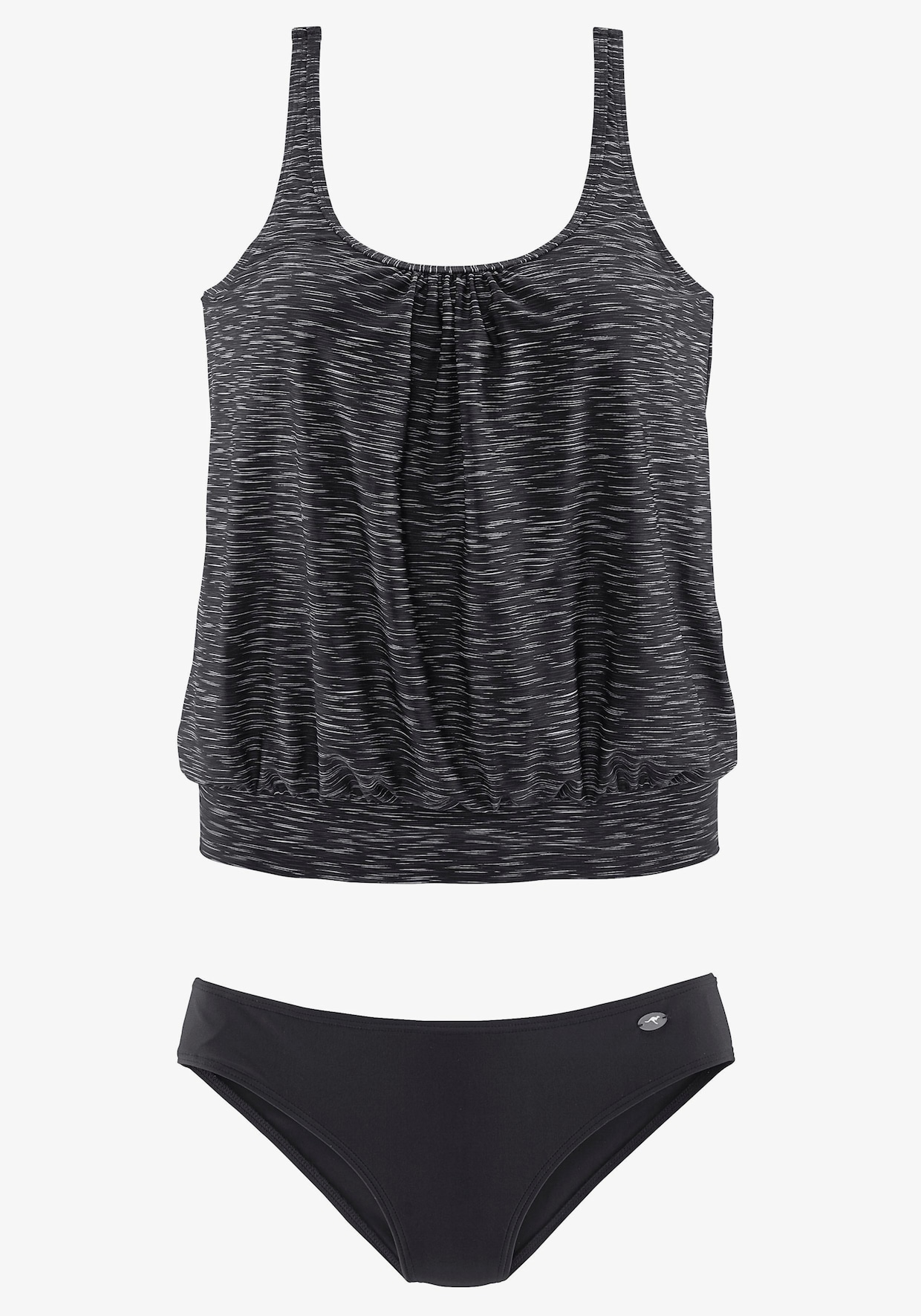 KangaROOS Oversiz. tankini - zwart geprint