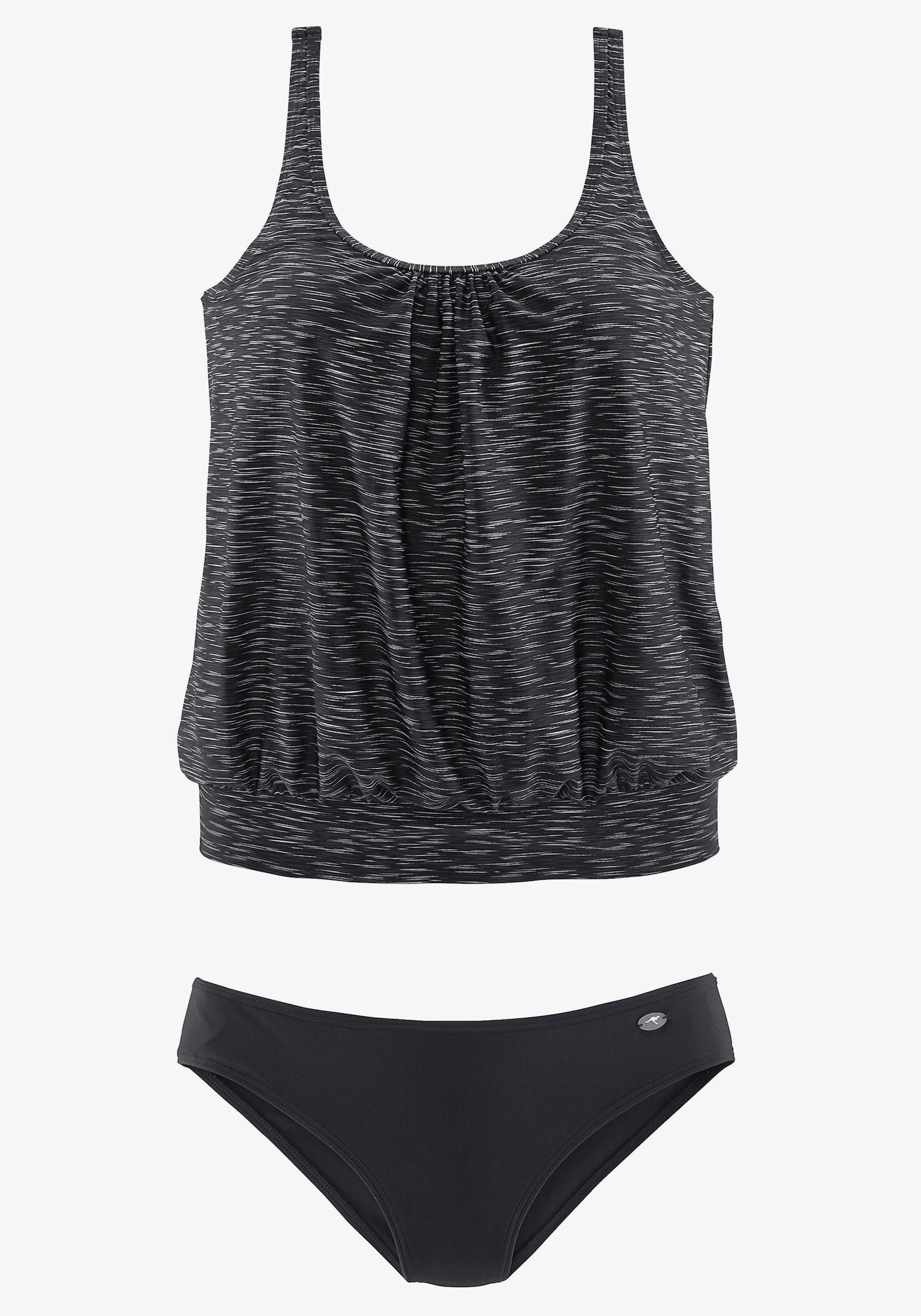 KangaROOS Tankini ample - noir imprimé