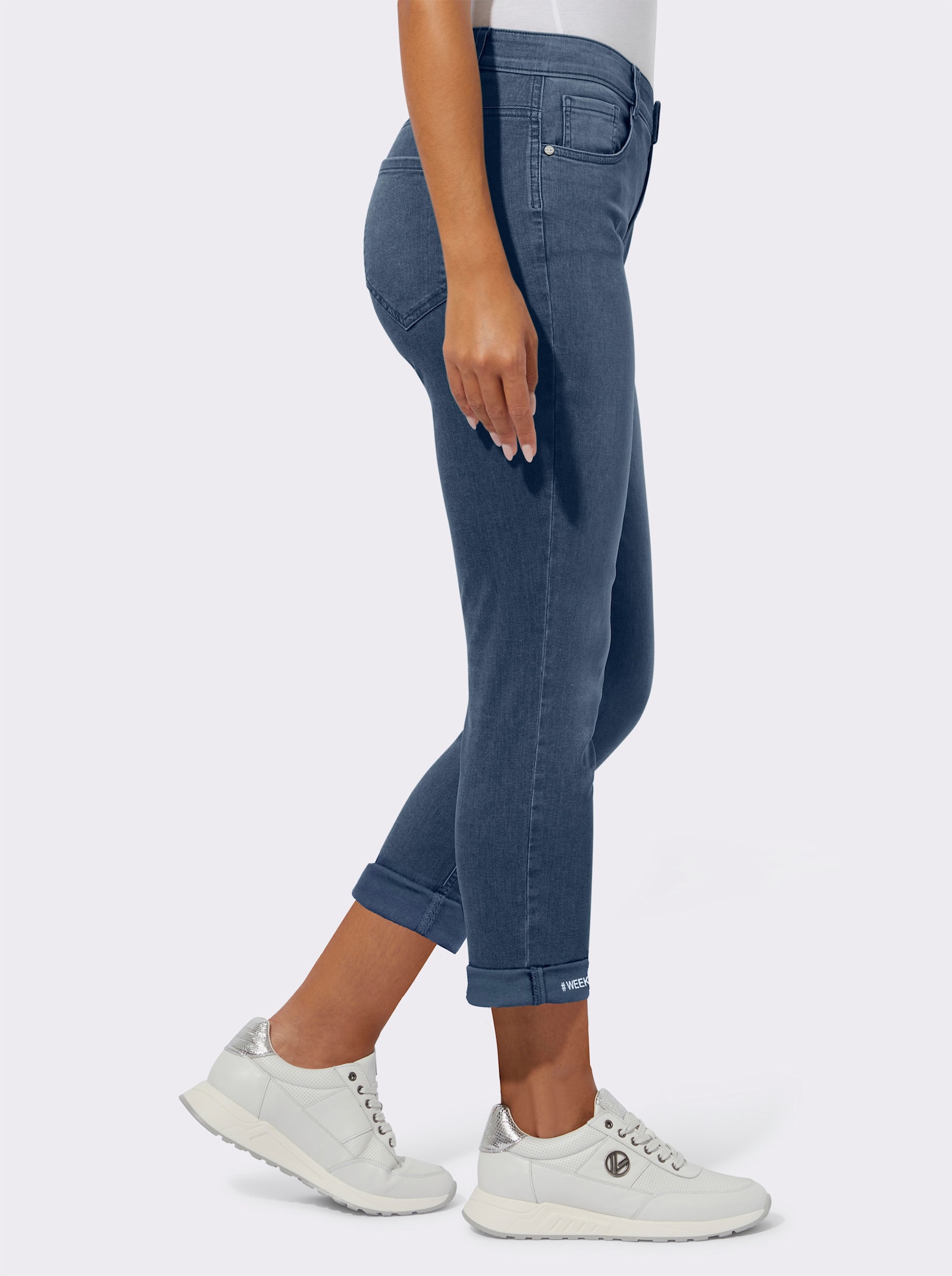 Ascari 5-Pocket-Jeans mit Push-up-Effekt - blue-stone-washed