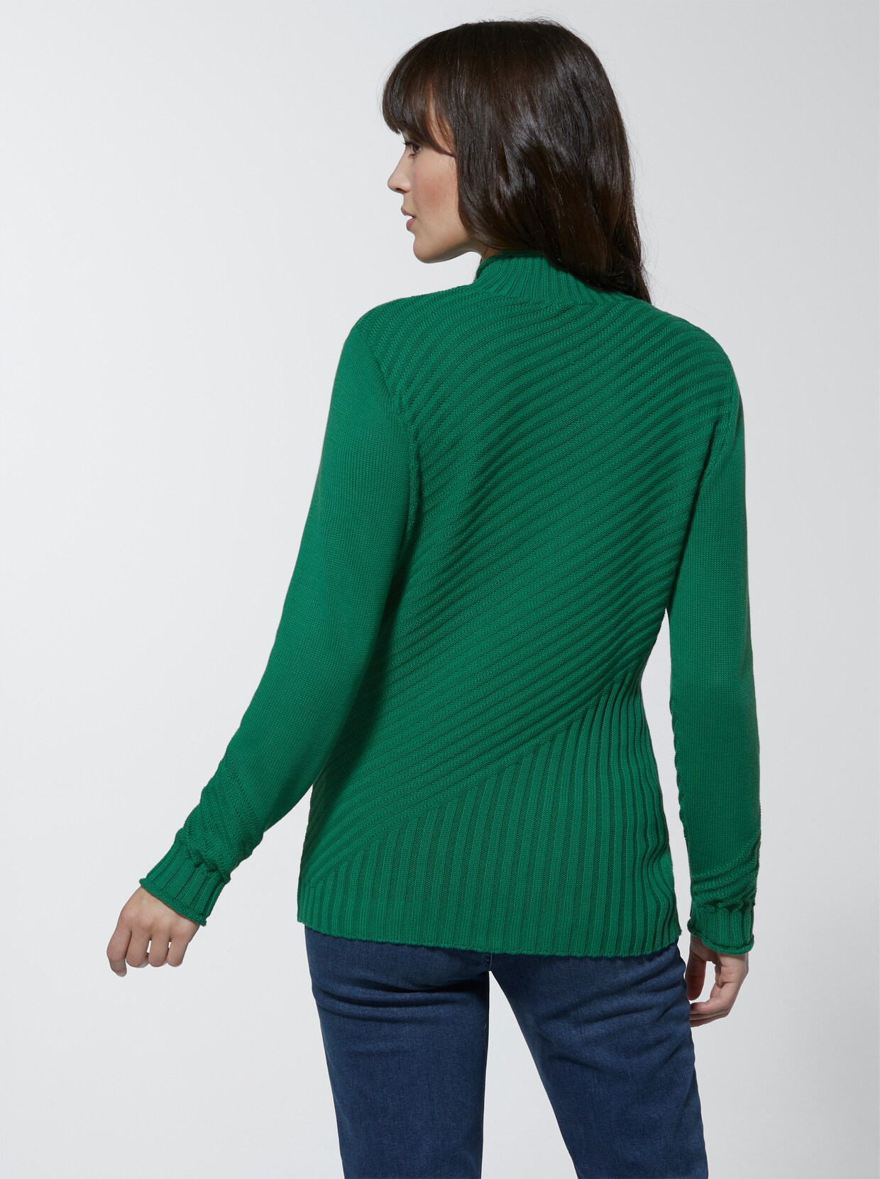 Creation L Premium Pullover van Pima katoen - groen