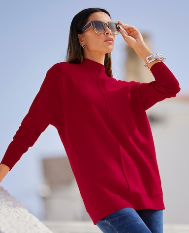 heine Stehkragenpullover - rot