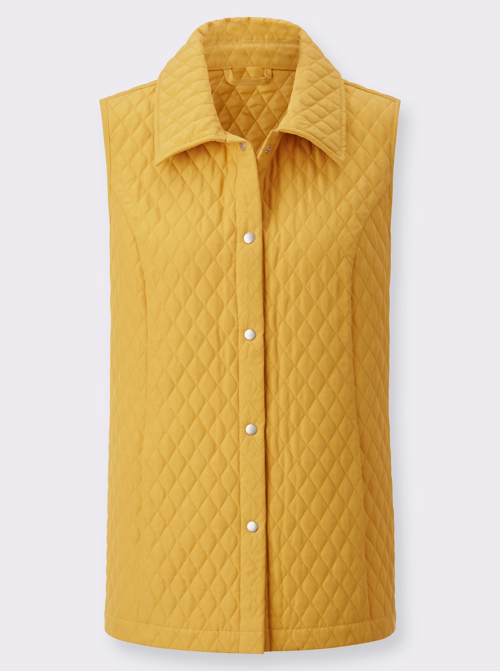 Steppweste aus pflegeleichter Microfaser - ocker