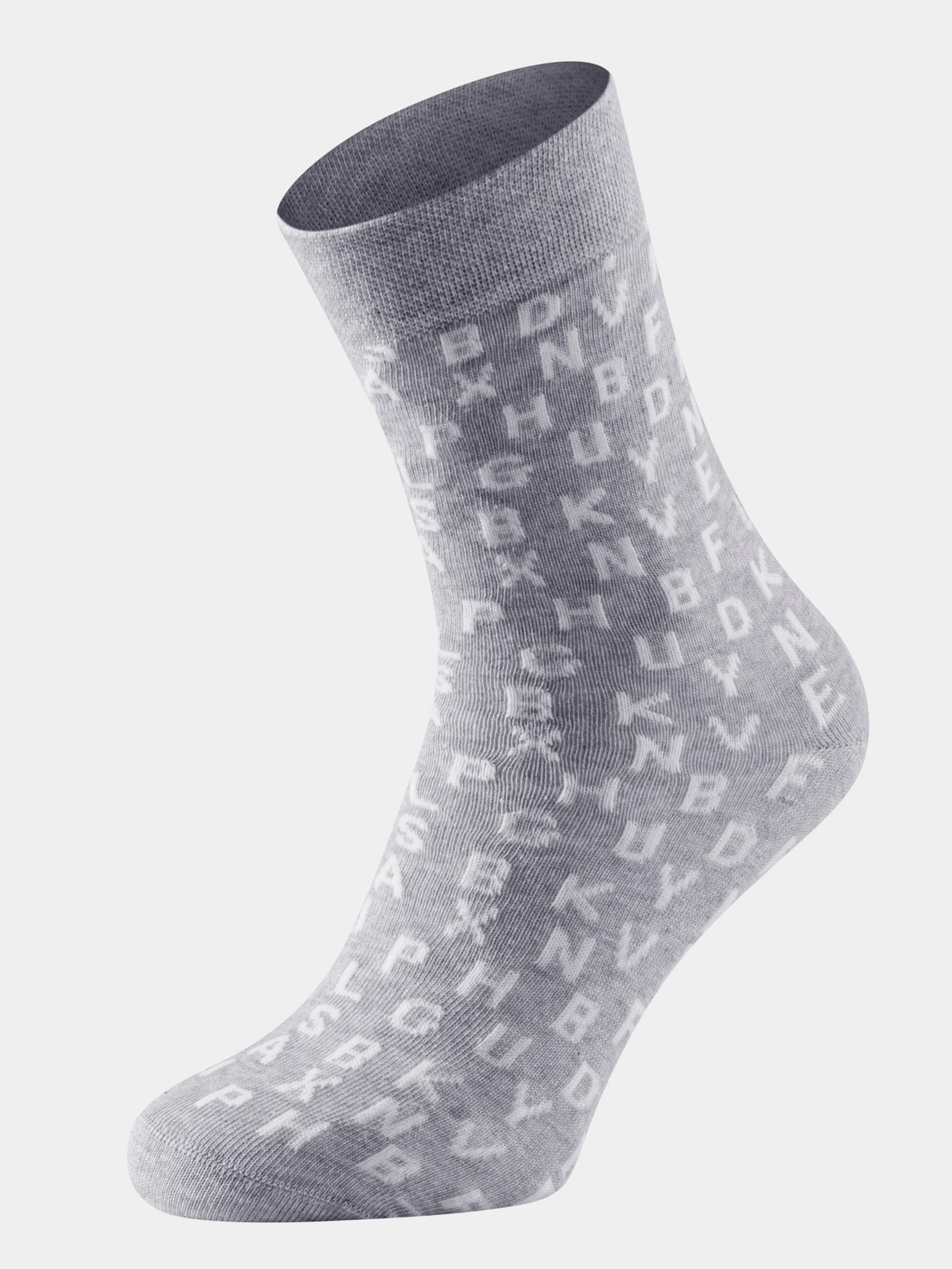 wäschepur Socken - grau-weiß