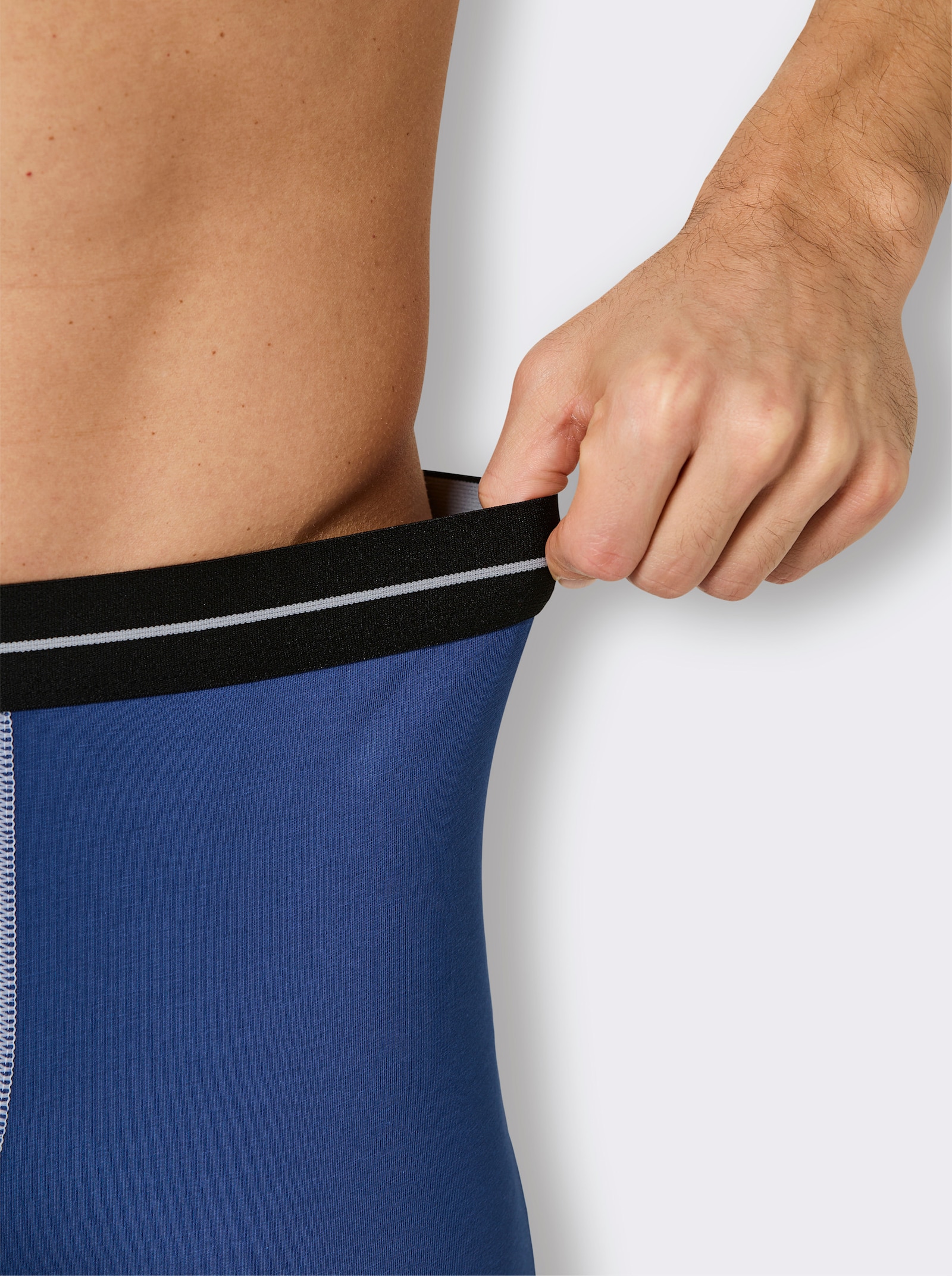 wäschepur men Pants - royalblau + rot + schwarz