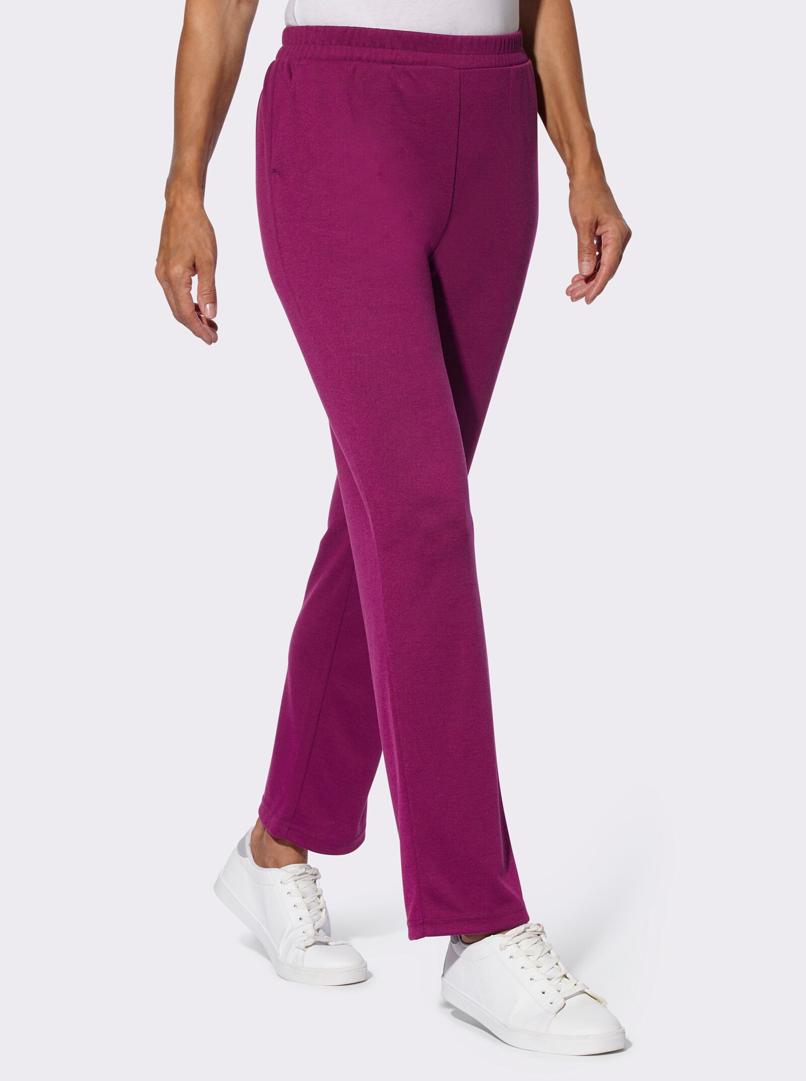 Šport. nohavice, viskóza - hnedofialová