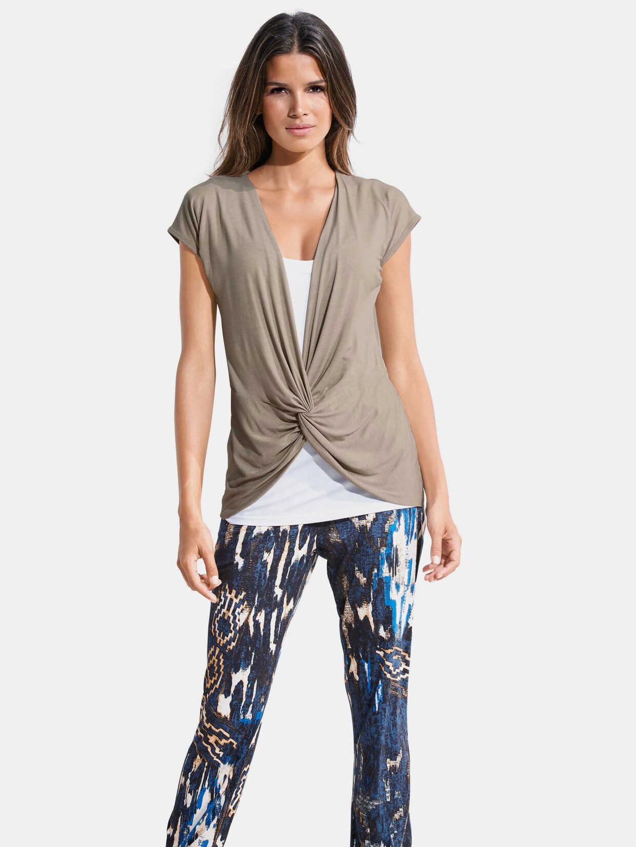 Linea Tesini 2-in-1-Shirt - sand