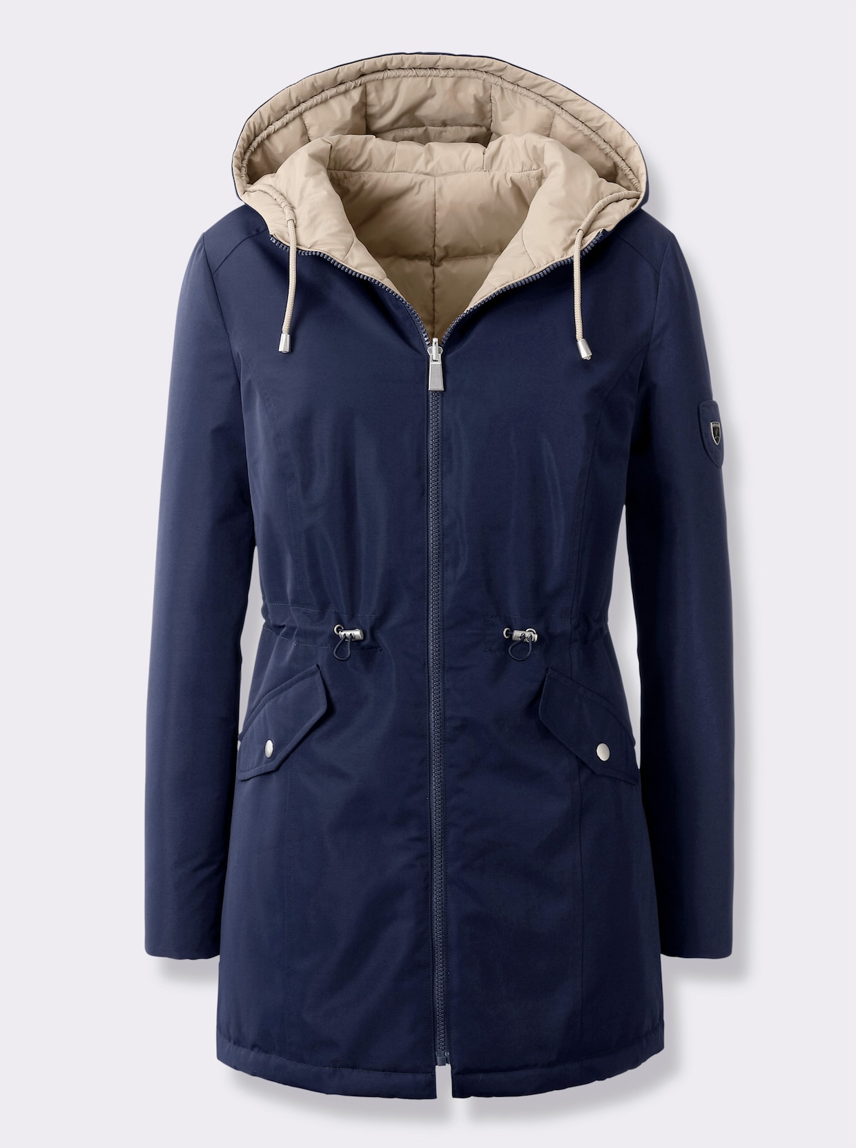 Wendejacke - marine-sesam