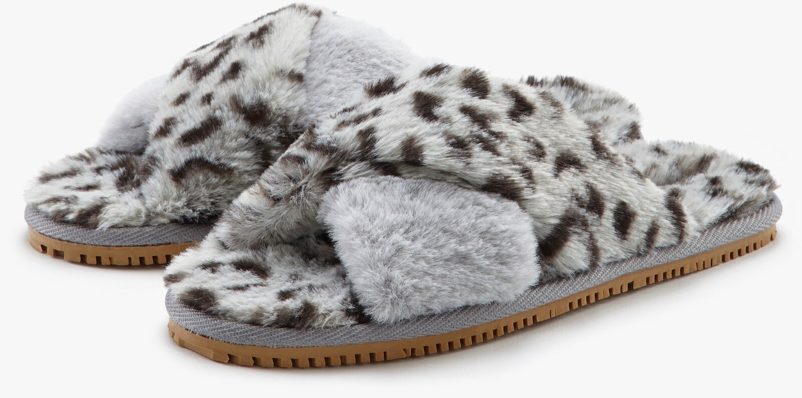 LASCANA Hausschuh - grau-leo