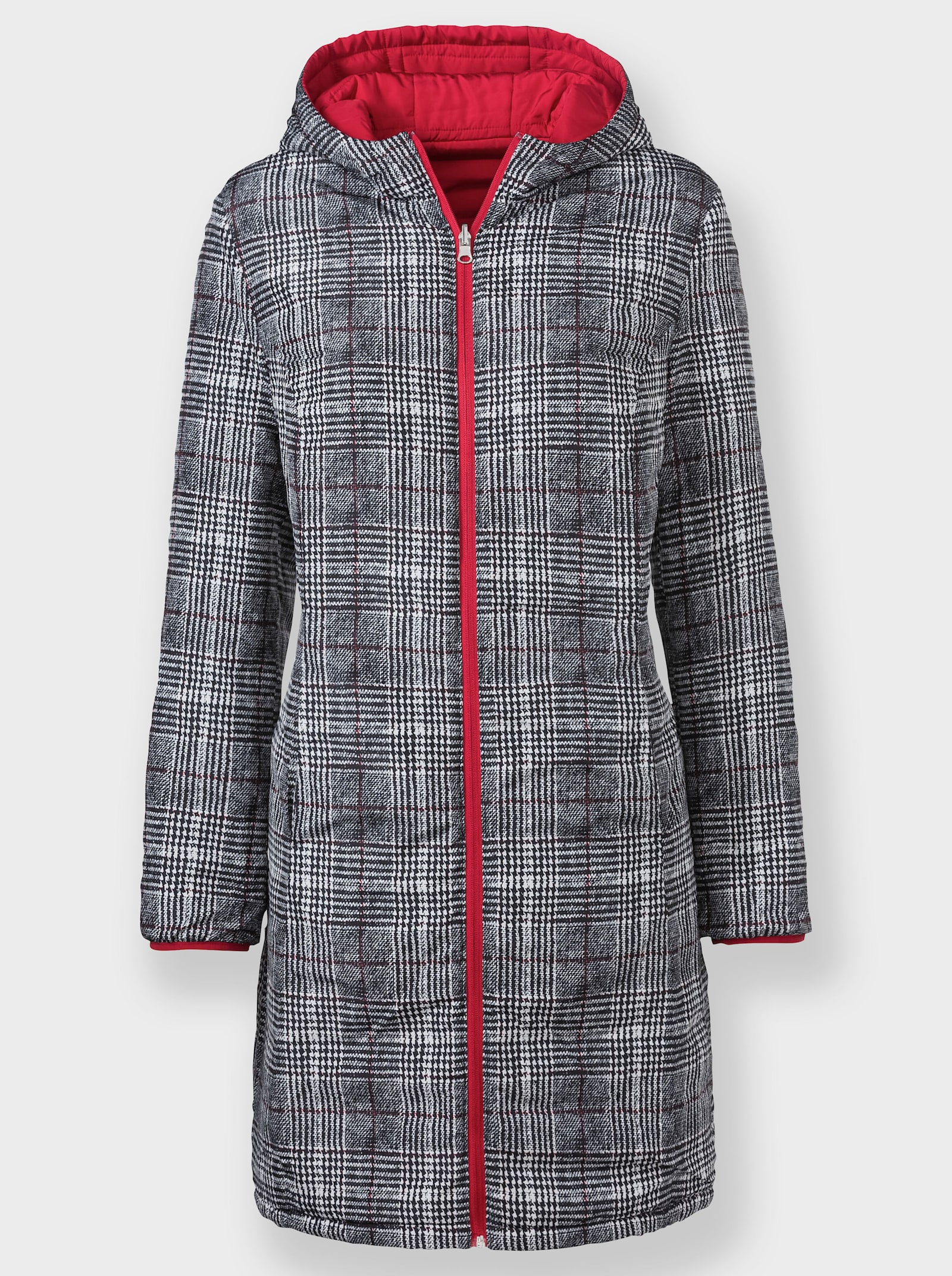 Manteau matelassé réversible - rouge