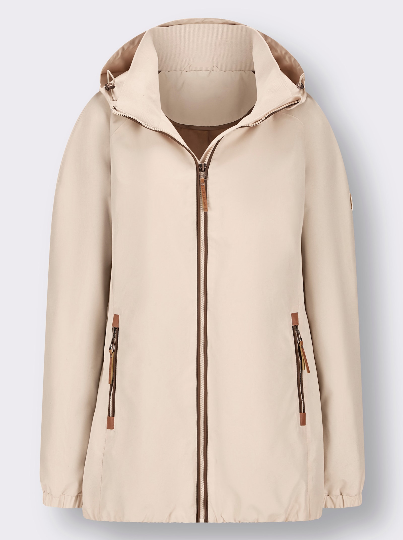 Übergangsjacke in Microfaser-Qualität - elfenbein