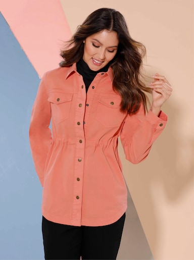 Jeans-Jacke - papaya