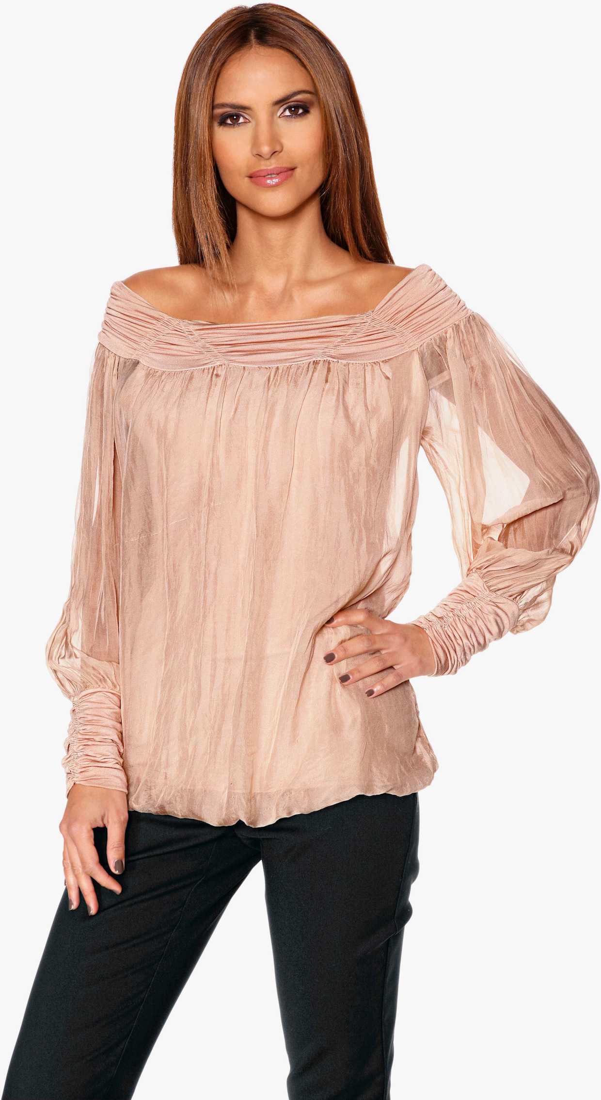 heine Carmenblouse - poudre