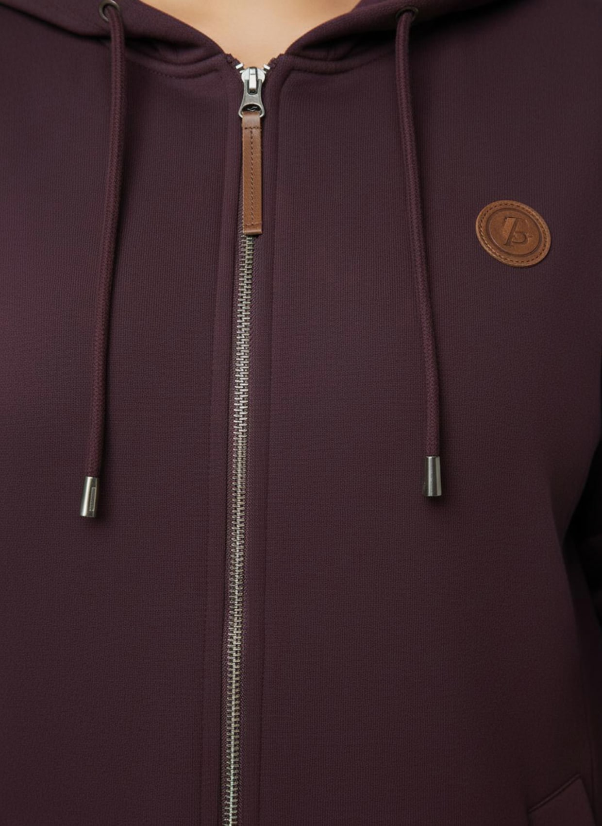 Sweatjacke - burgund