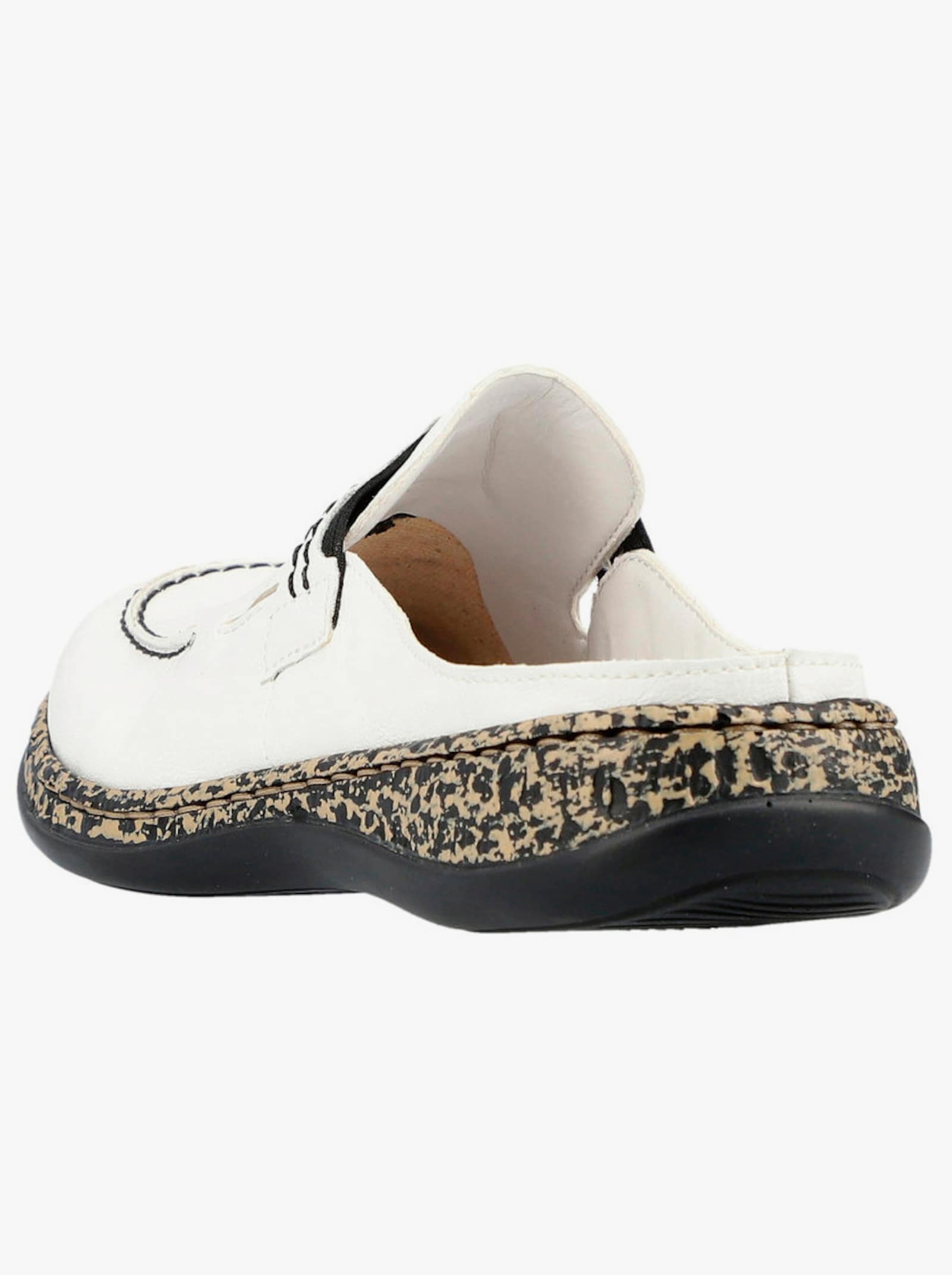 Rieker Clog in Weite F - weiß