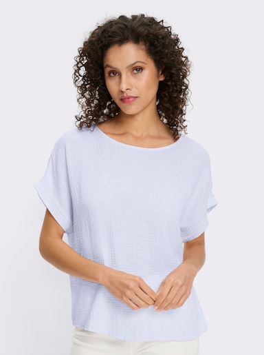heine Baumwollbluse - hellblau