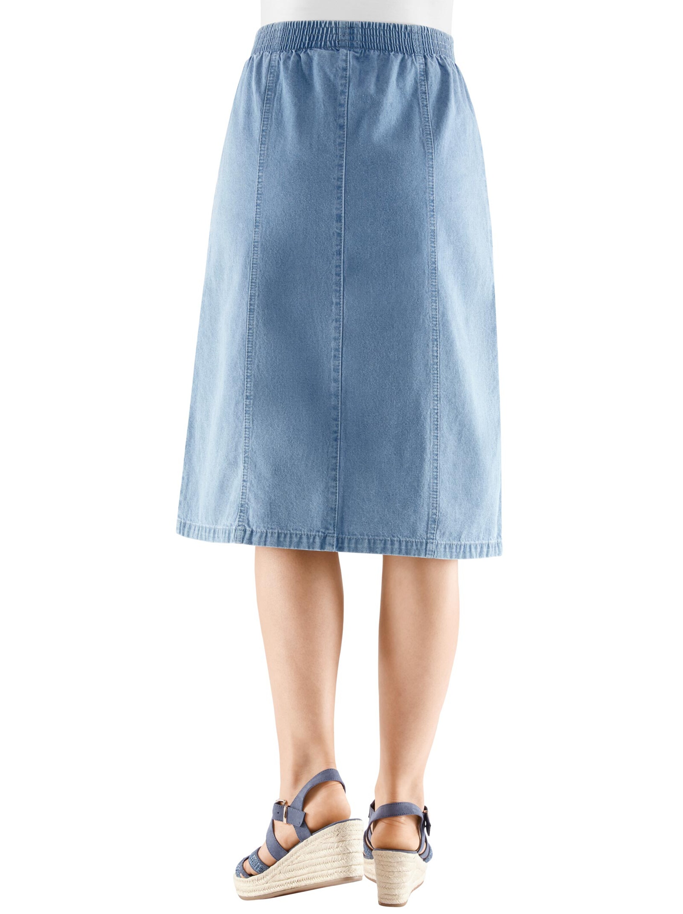 Jeans-Rock - blue-bleached