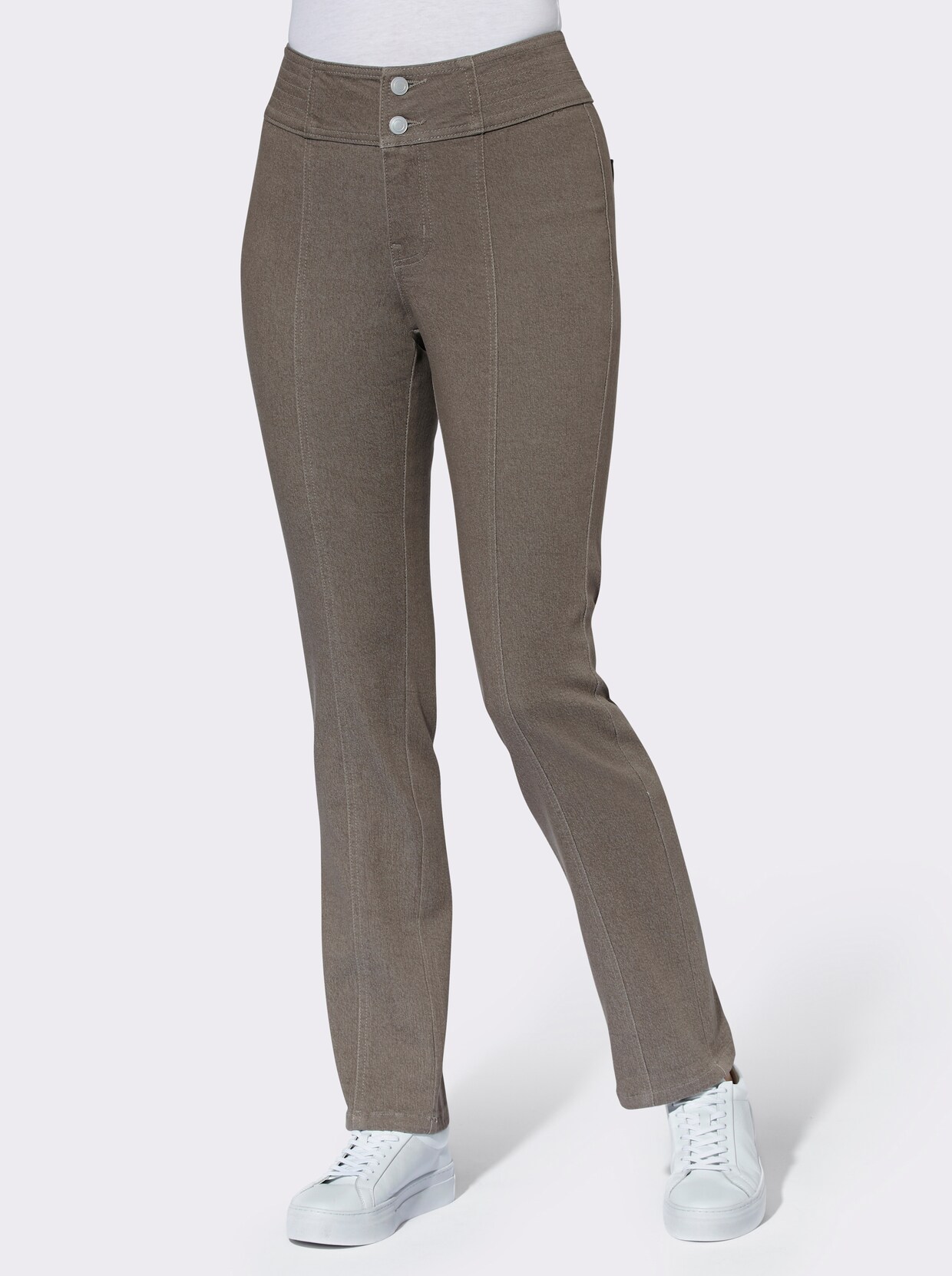 Jeans - donkertaupe